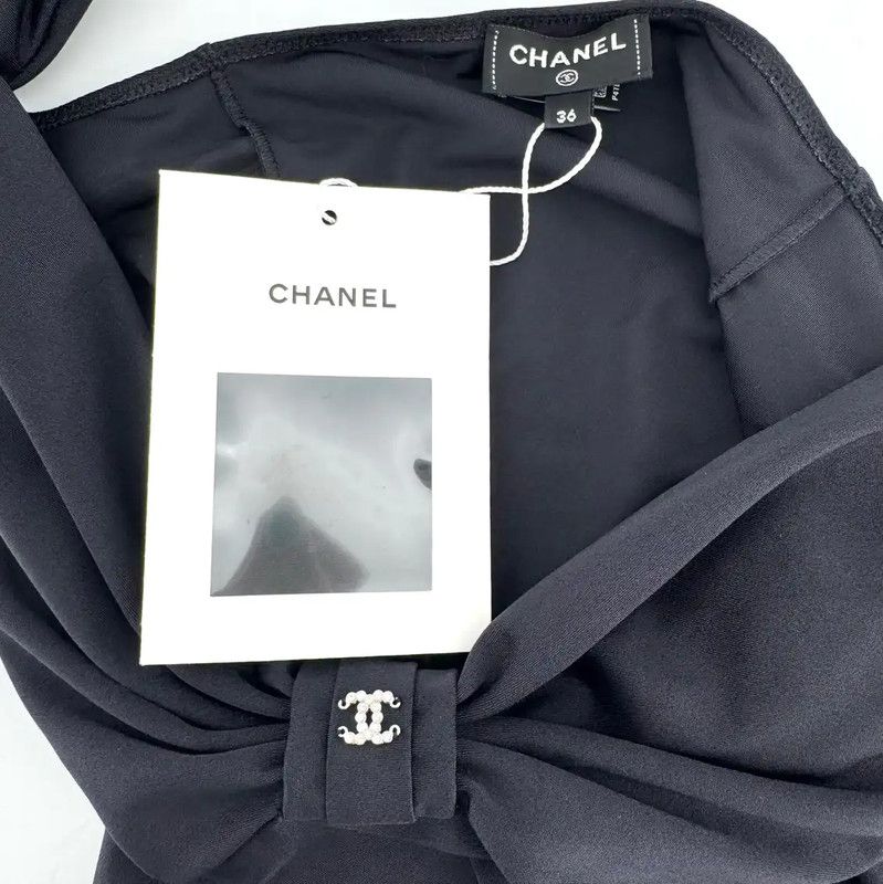 Chanel Chanel Black Wool T-Shirt for Women 0089 Size S / US 4 / IT 40 - 5 Thumbnail