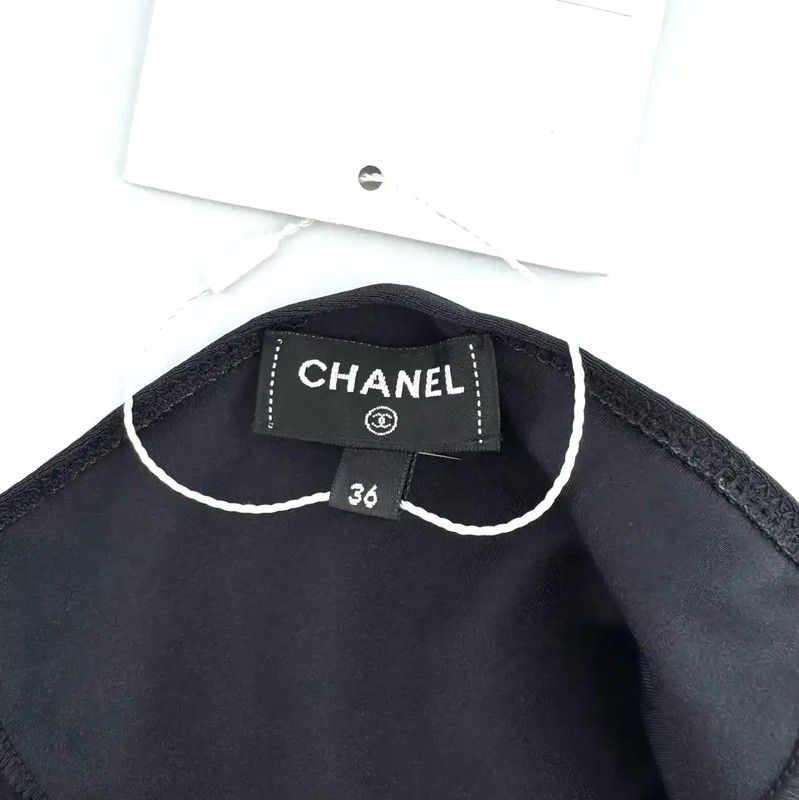 Chanel Chanel Black Wool T-Shirt for Women 0089 Size S / US 4 / IT 40 - 6 Thumbnail
