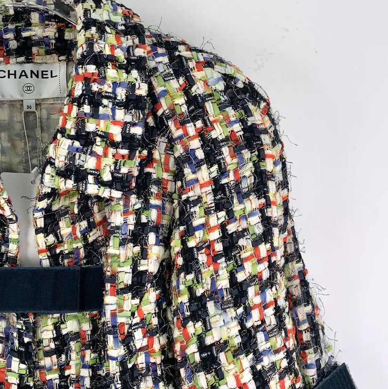 Chanel Chanel Colorful Cotton Women's Jacket 0089 Size XS / US 0-2 / IT 36-38 - 3 Thumbnail