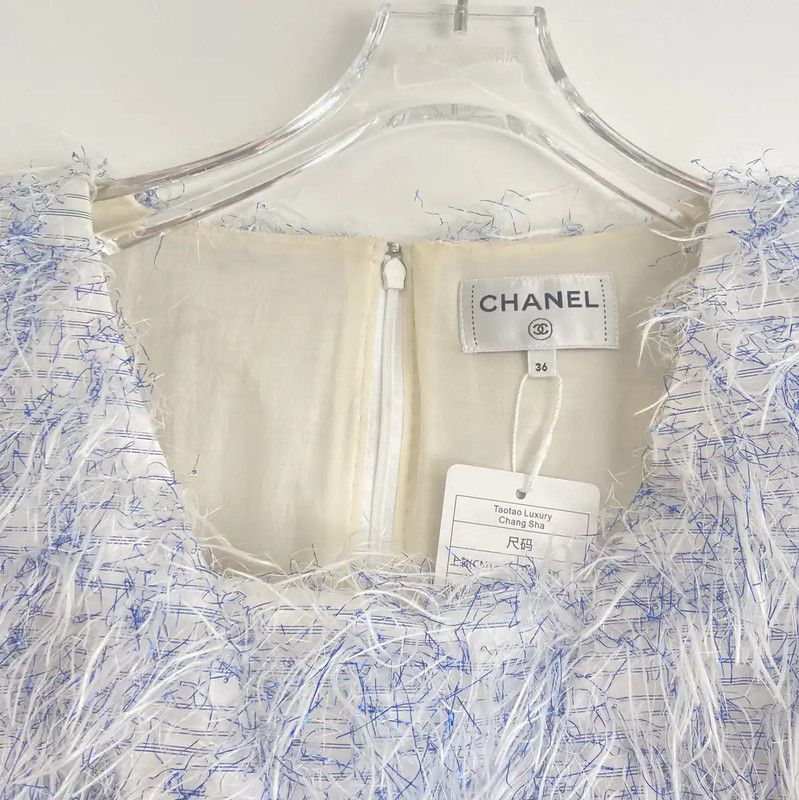 Chanel Chanel Color-Blocked Summer Dress in Polyester 0089 Size S / US 4 / IT 40 - 5 Thumbnail