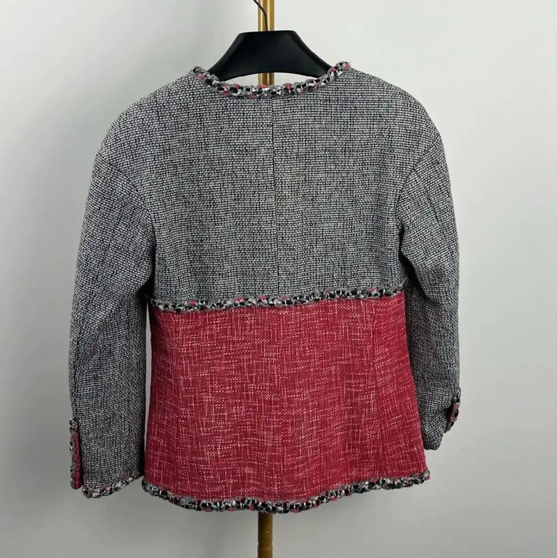 Chanel Chanel Color-Block Tweed Women's Jacket 0089 Size M / US 6-8 / IT 42-44 - 2 Thumbnail