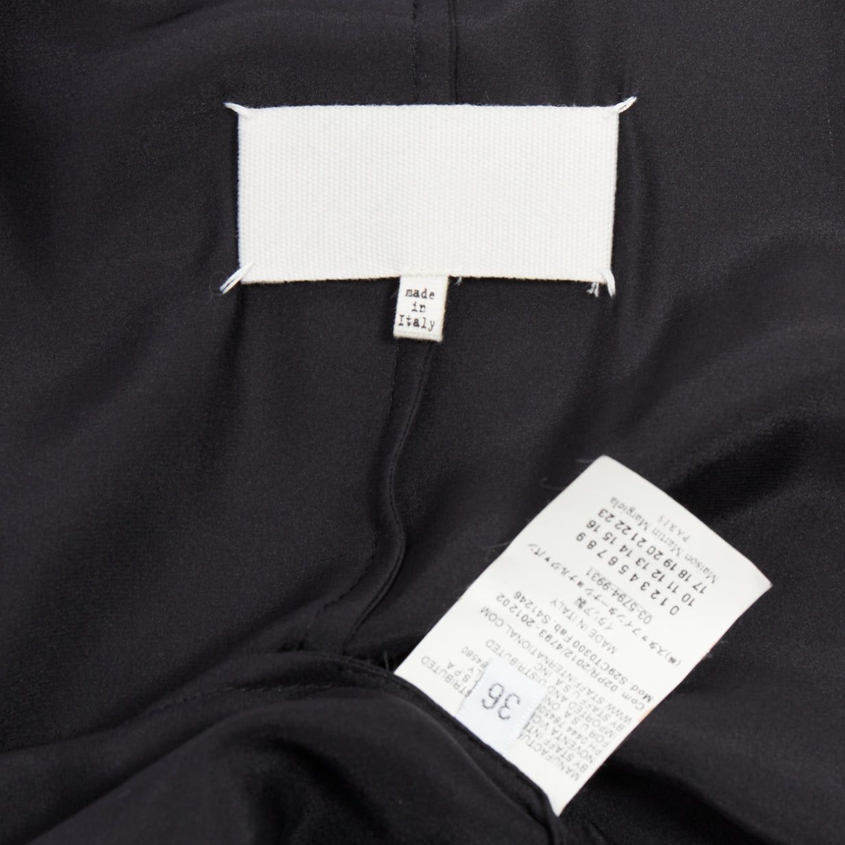 Maison Margiela rare MAISON MARTIN MARGIELA 2012 Runway black tucked sleeve blazer dress IT36 XXS Size S / US 4 / IT 40 - 8 Thumbnail