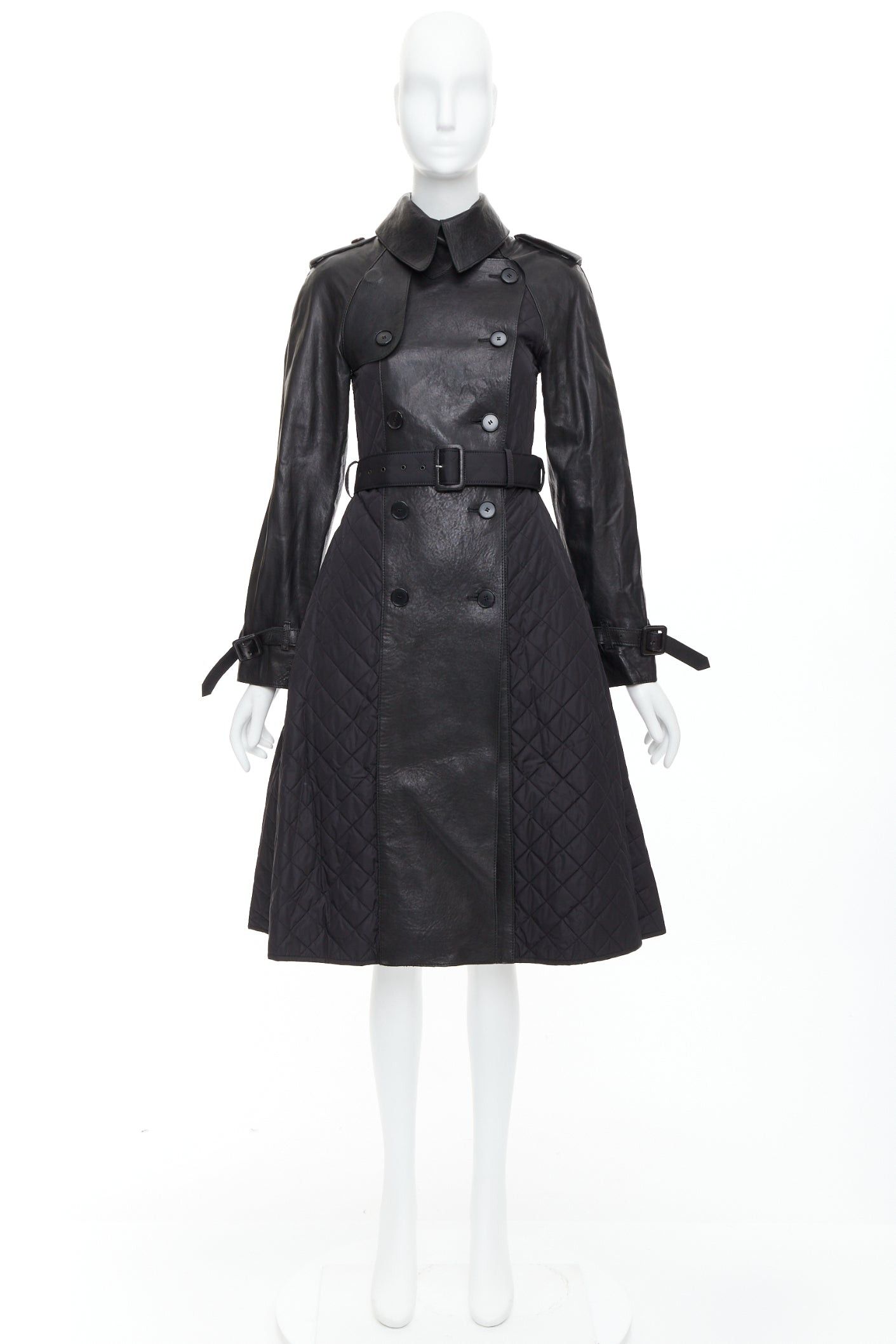 Jean Paul Gaultier JEAN PAUL GAULTIER Vintage faux leather reversed quilted trench coat IT38 XS Size XS / US 0-2 / IT 36-38 - 9 Thumbnail