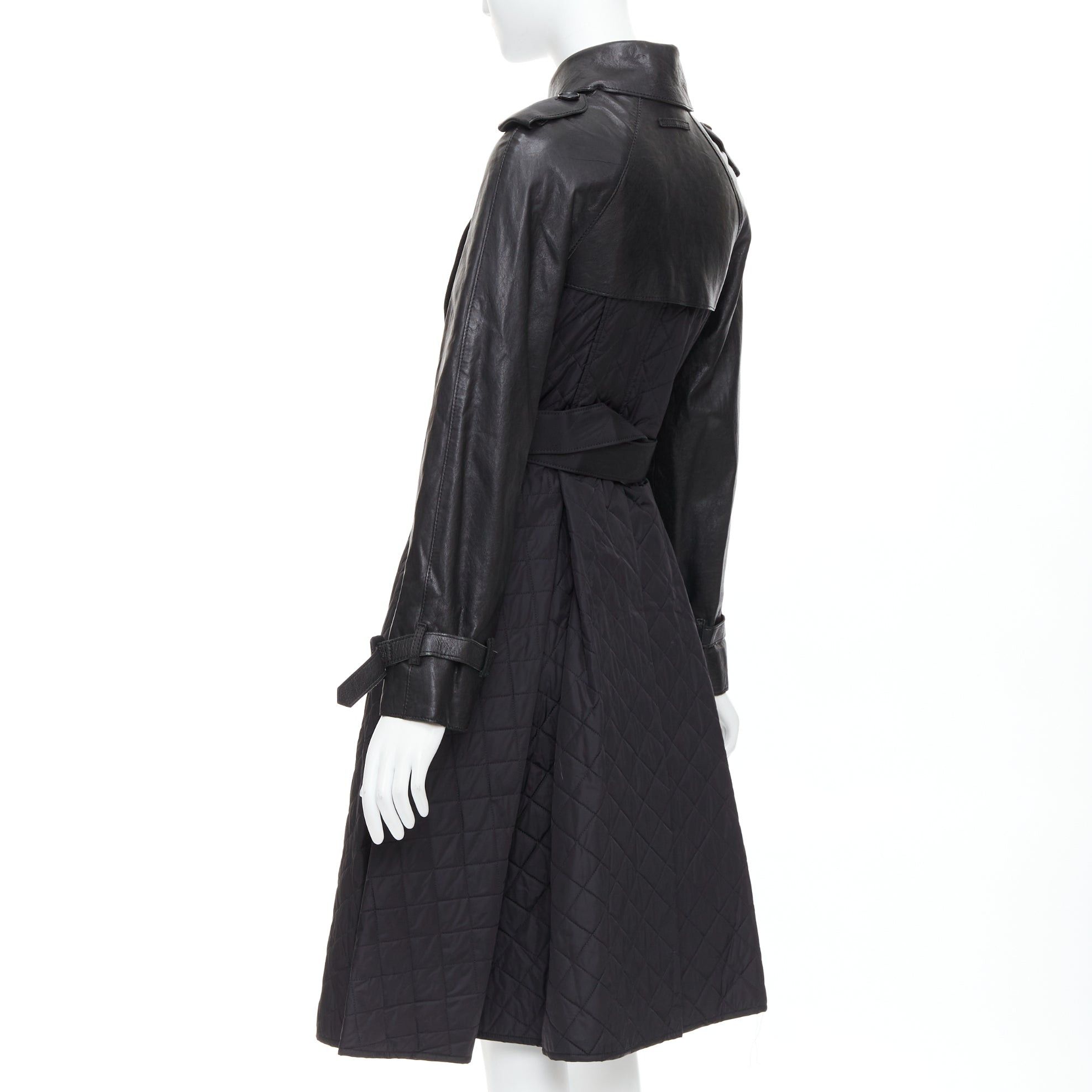 Jean Paul Gaultier JEAN PAUL GAULTIER Vintage faux leather reversed quilted trench coat IT38 XS Size XS / US 0-2 / IT 36-38 - 6 Thumbnail