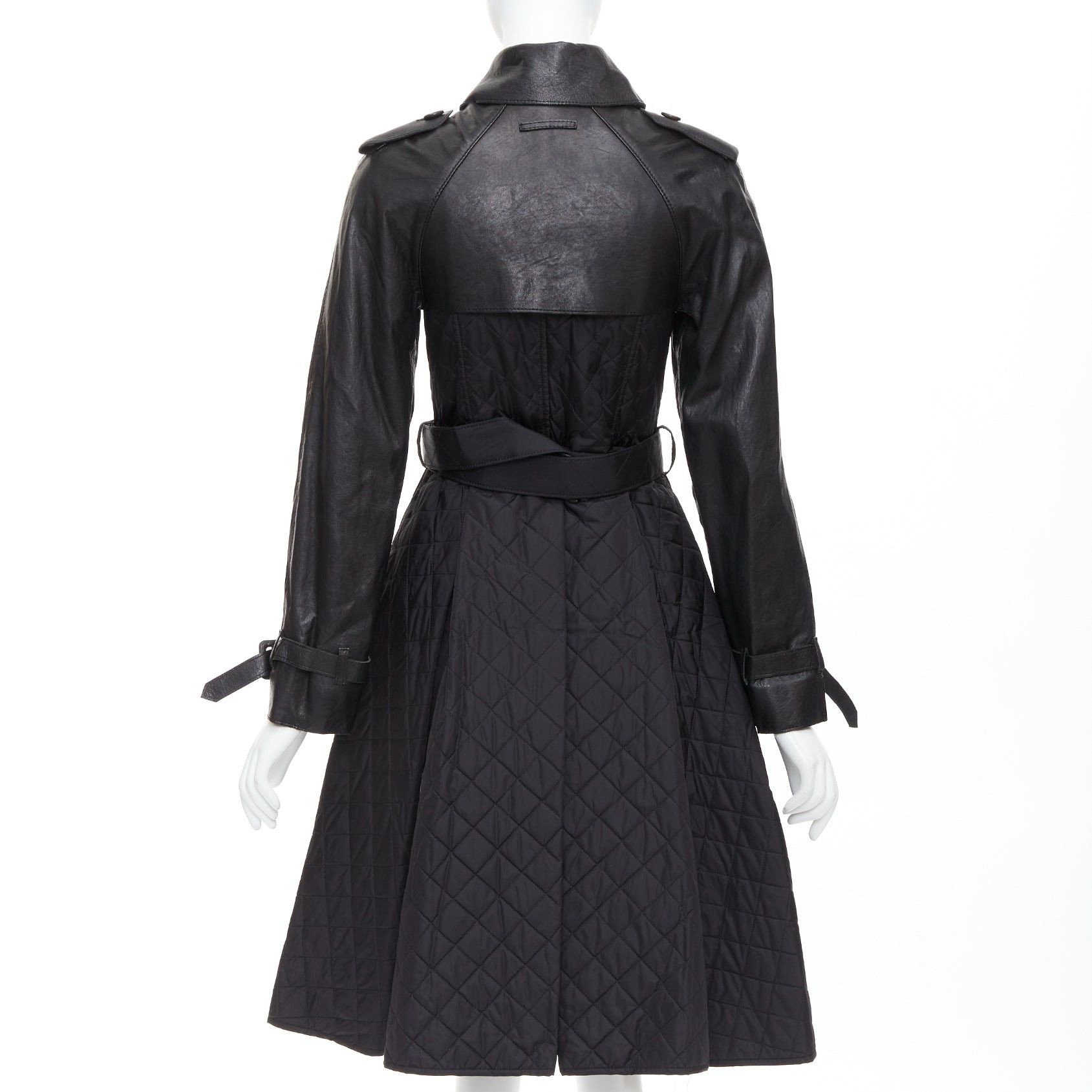 Jean Paul Gaultier JEAN PAUL GAULTIER Vintage faux leather reversed quilted trench coat IT38 XS Size XS / US 0-2 / IT 36-38 - 5 Thumbnail