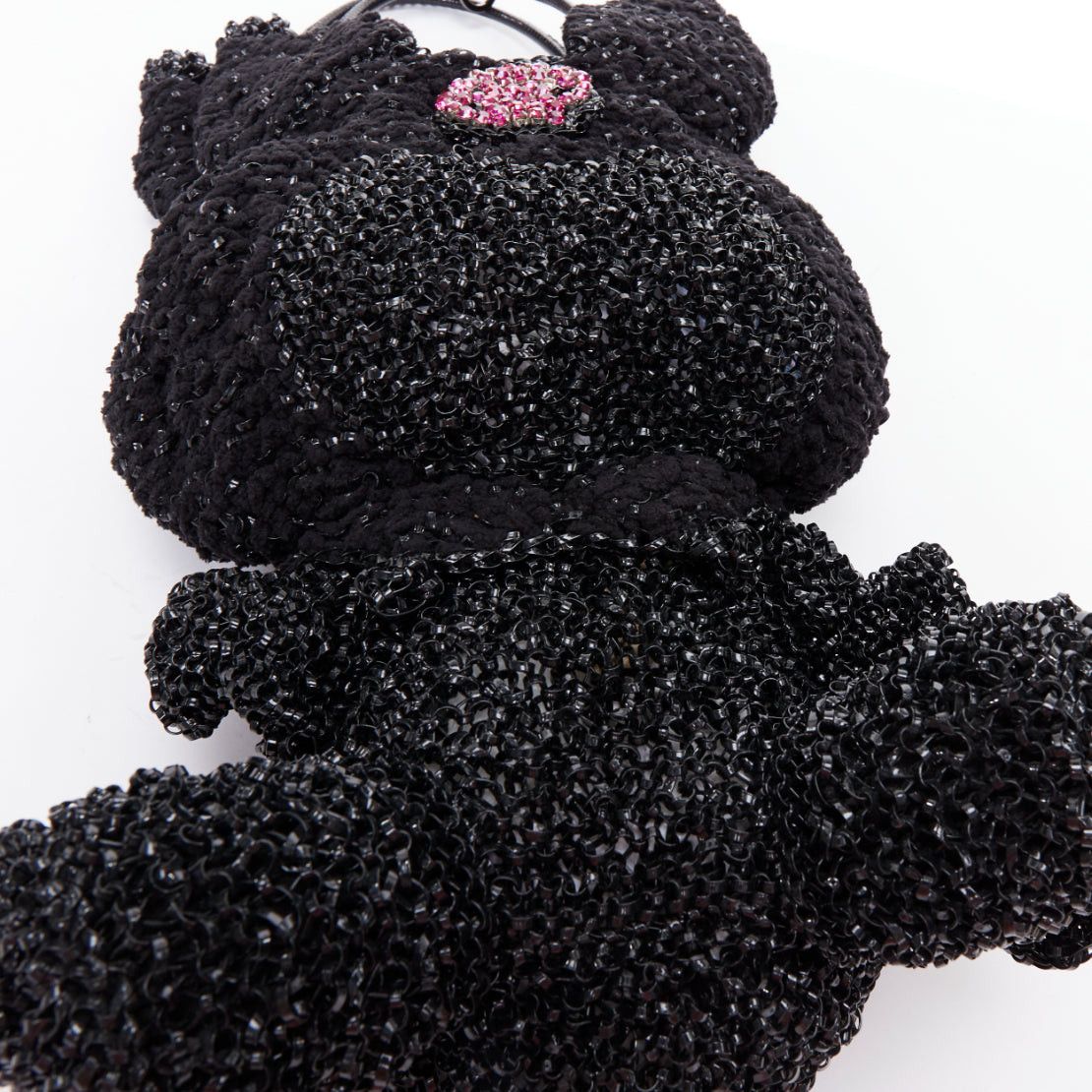 ANTEPRIMA rare ANTEPRIMA SMy Melody Kuromi Sanrio black wire pink crystal skull tote bag Size ONE SIZE - 7 Thumbnail