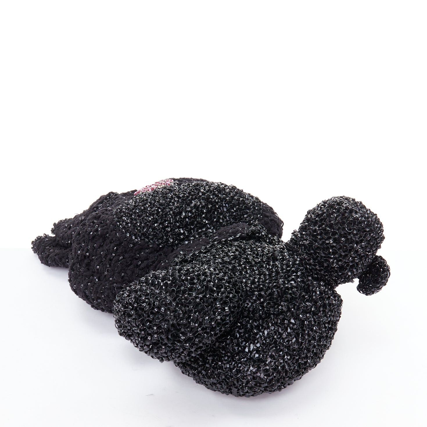 ANTEPRIMA rare ANTEPRIMA SMy Melody Kuromi Sanrio black wire pink crystal skull tote bag Size ONE SIZE - 6 Thumbnail