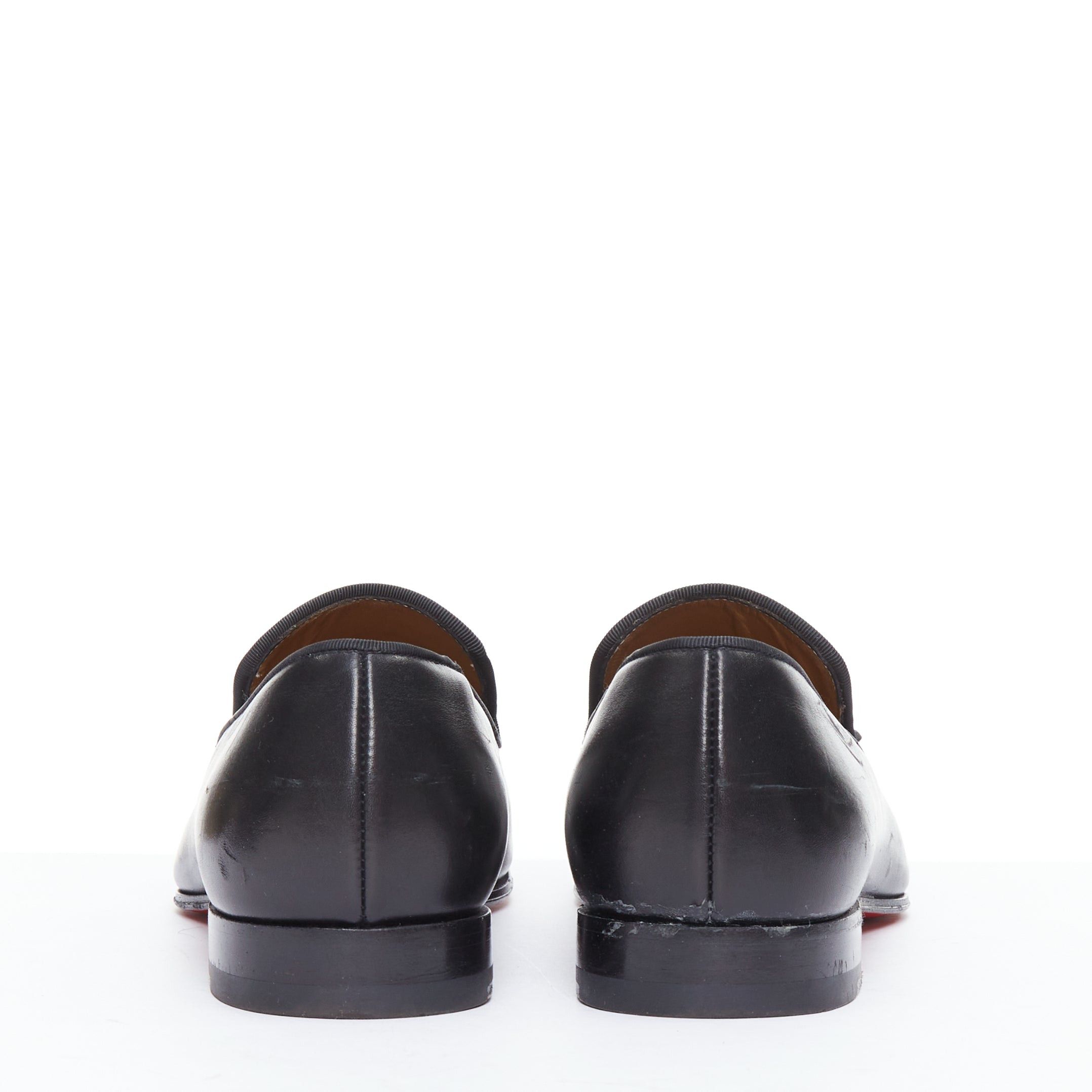 Christian Louboutin CHRISTIAN LOUBOUTIN Dandelion black tassel smooth leather loafers EU41.5 Size US 8.5 / EU 41-42 - 5 Thumbnail