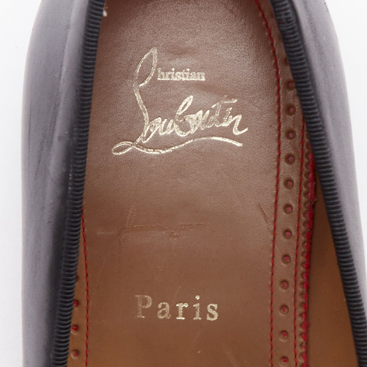 Christian Louboutin CHRISTIAN LOUBOUTIN Dandelion black tassel smooth leather loafers EU41.5 Size US 8.5 / EU 41-42 - 9 Thumbnail