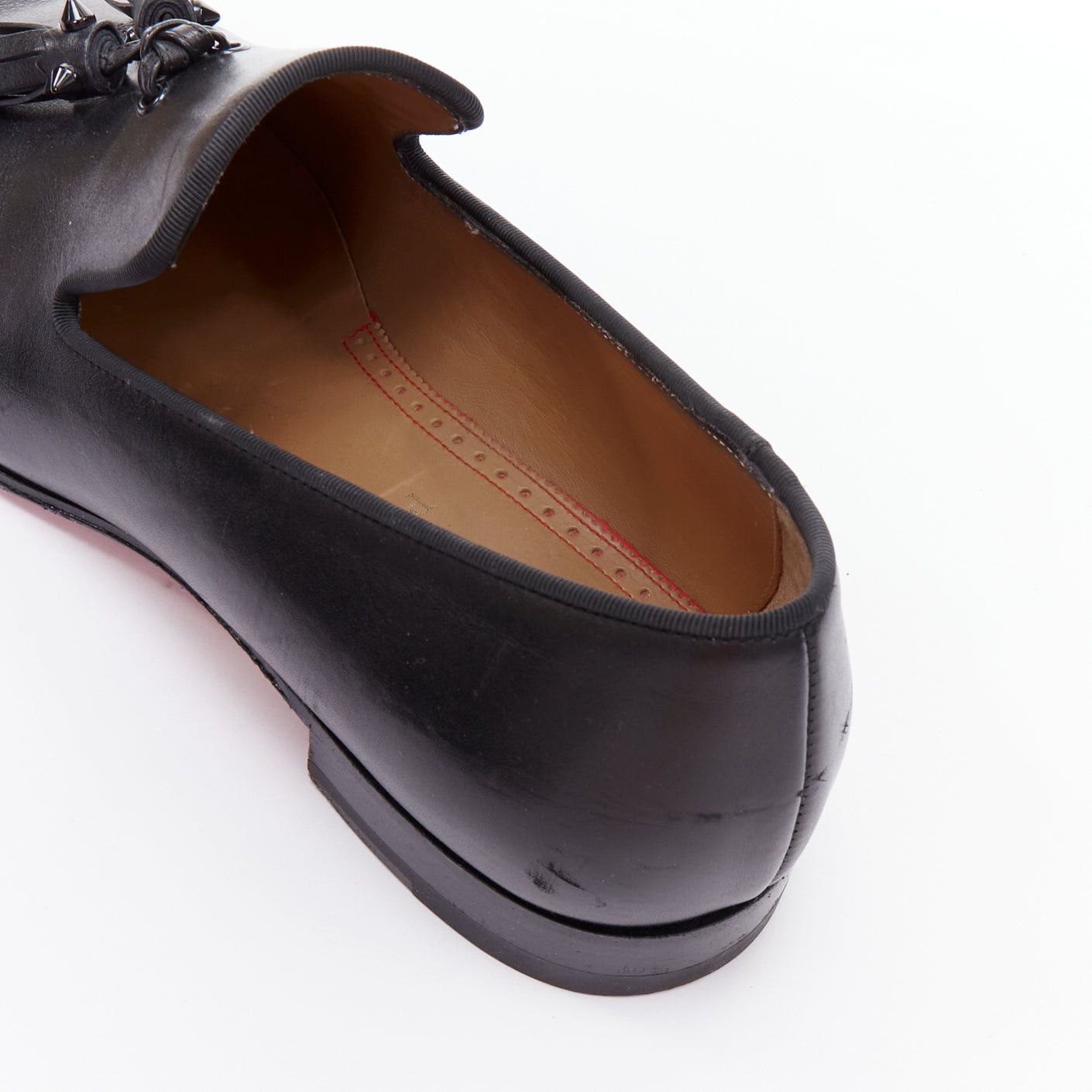 Christian Louboutin CHRISTIAN LOUBOUTIN Dandelion black tassel smooth leather loafers EU41.5 Size US 8.5 / EU 41-42 - 8 Thumbnail