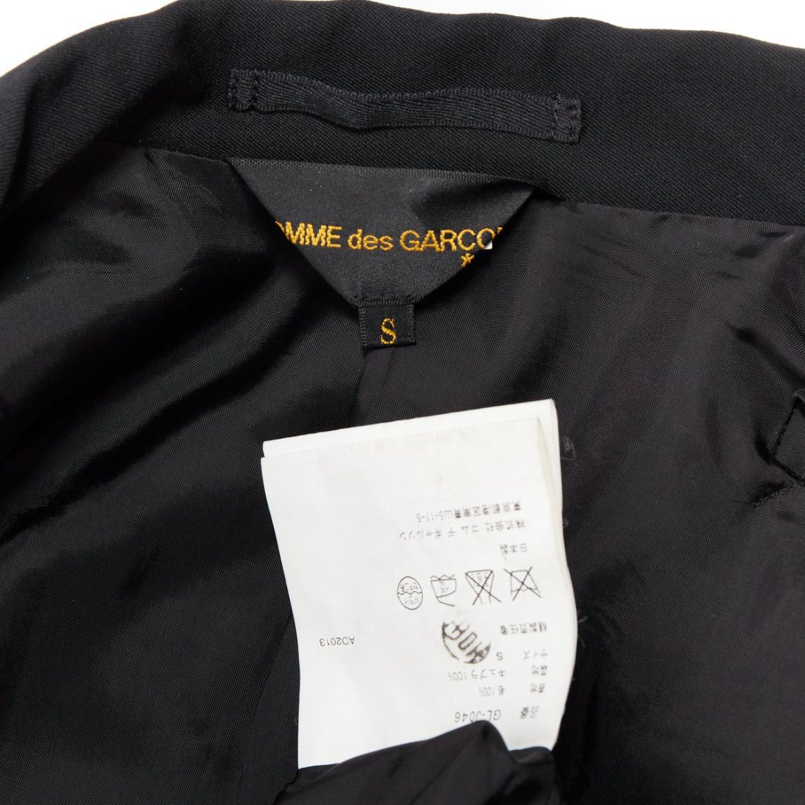 Comme des Garcons COMME DES GARCONS 2013 black wool tiered puff sleeve blazer jacket S Size S / US 4 / IT 40 - 9 Thumbnail