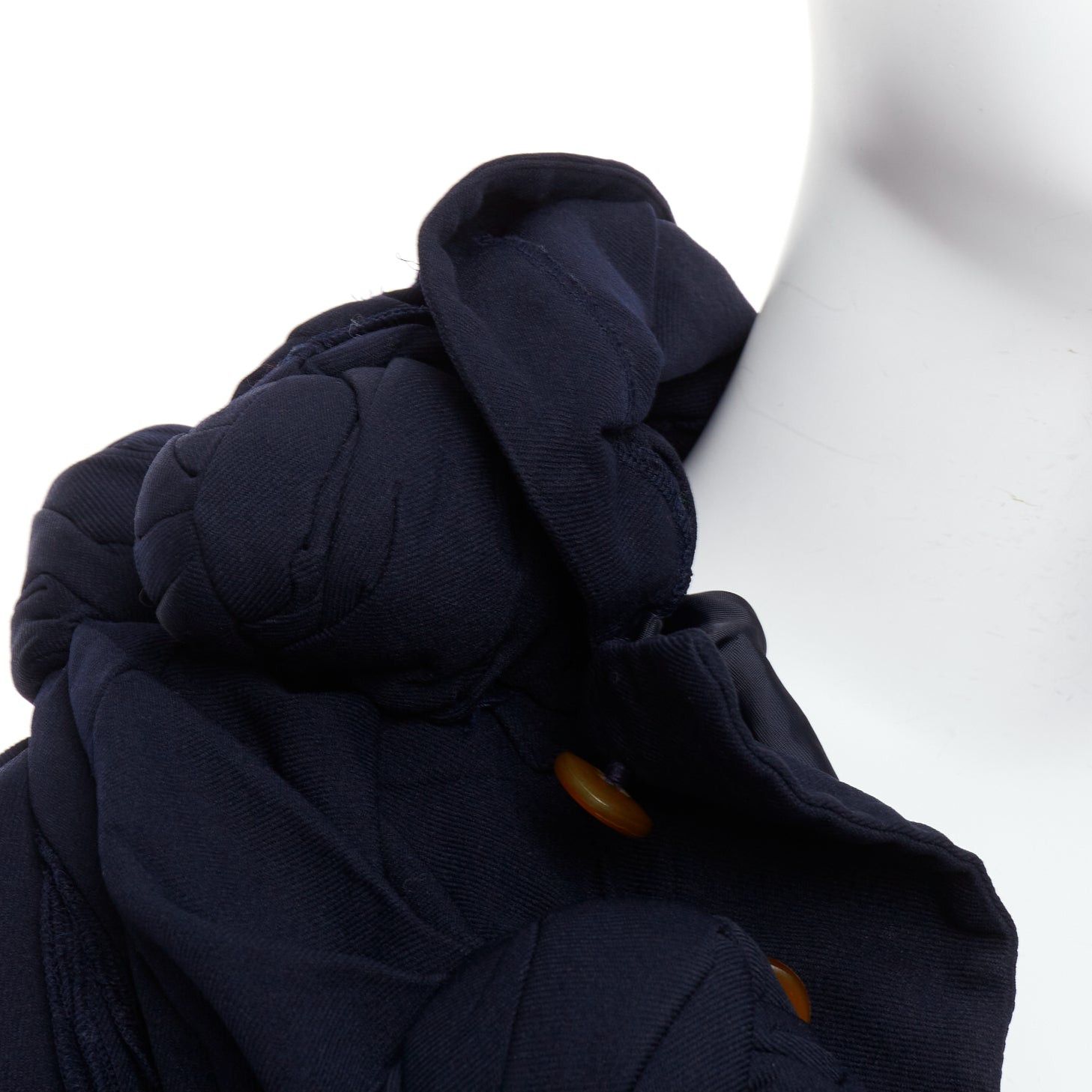 Comme des Garcons rare COMME DES GARCONS 2011 Runway twist knot deconstructed half tie jacket S Size S / US 4 / IT 40 - 7 Thumbnail