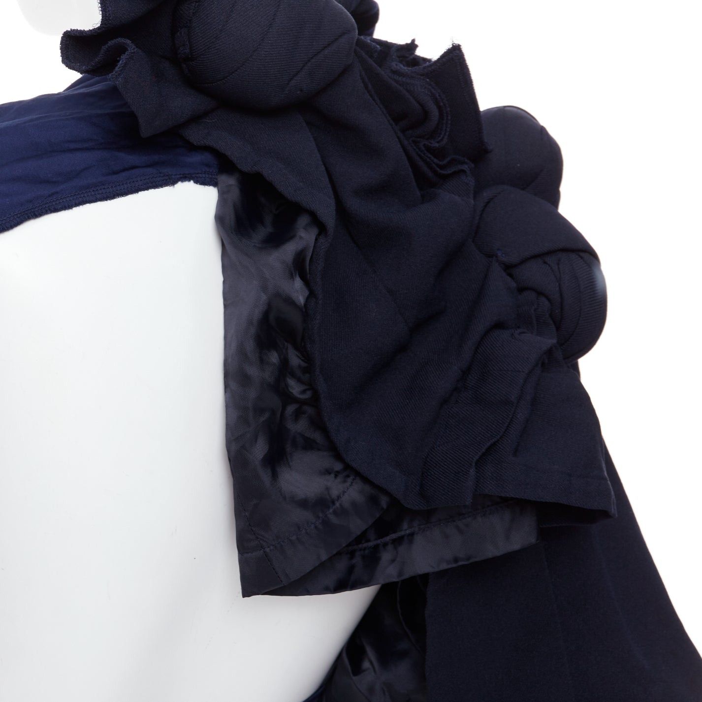 Comme des Garcons rare COMME DES GARCONS 2011 Runway twist knot deconstructed half tie jacket S Size S / US 4 / IT 40 - 11 Thumbnail