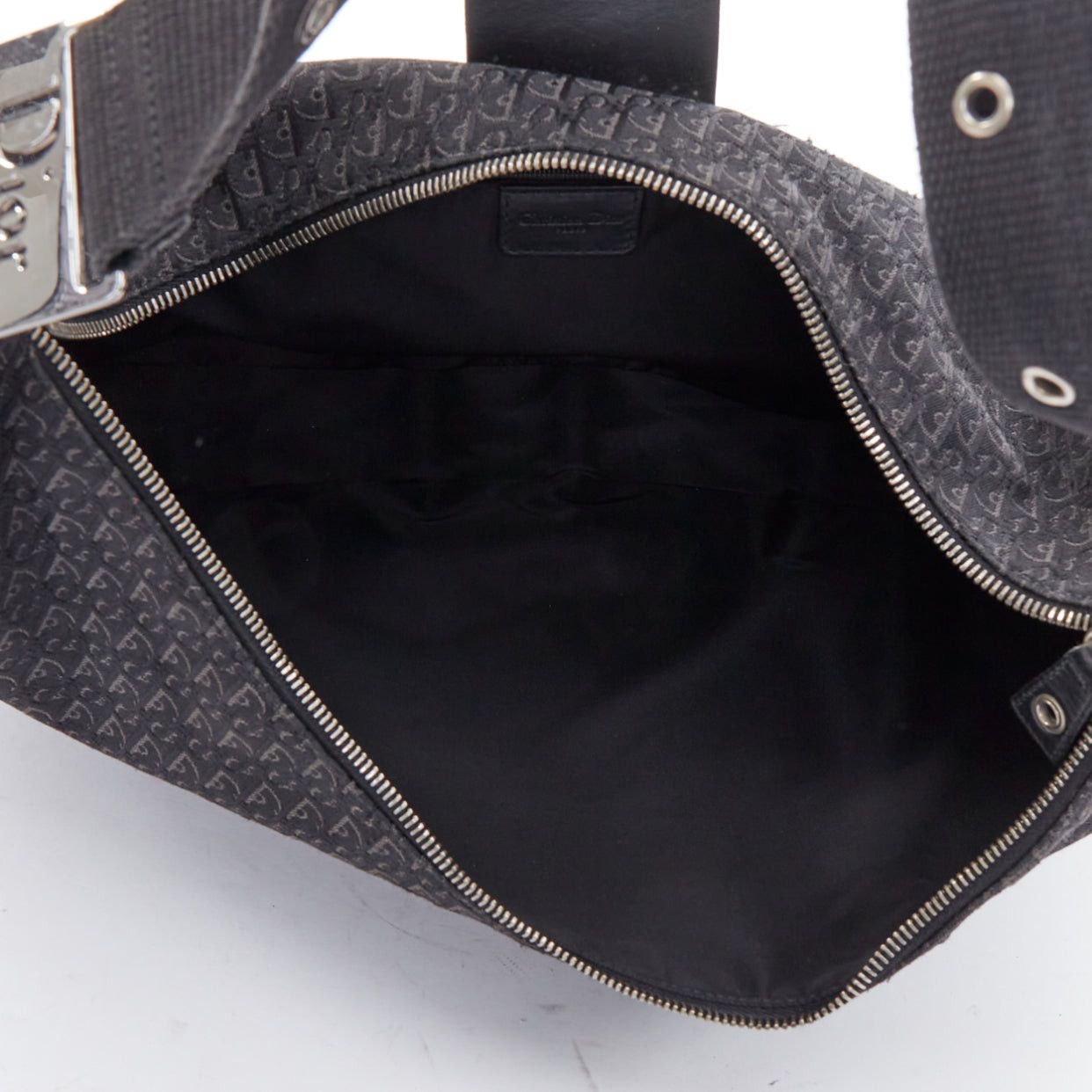 Dior CHRISTIAN DIOR John Galliano Street Chic Hobo black Diorissimo crossbody bag Size ONE SIZE - 9 Thumbnail