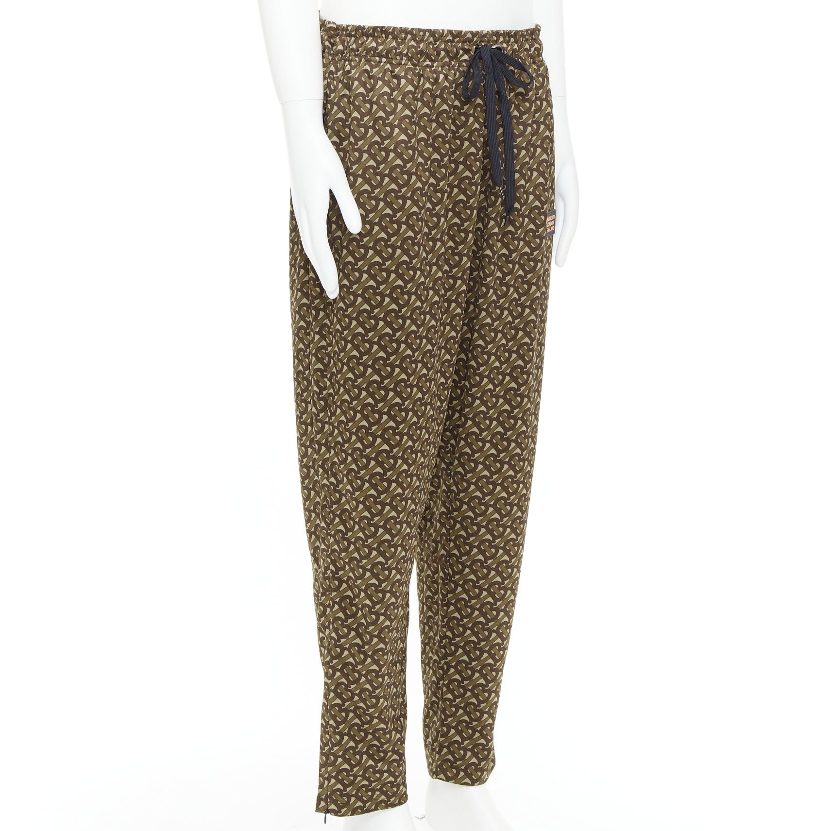 Burberry BURBERRY brown Raine TB logo monogram red patch jogger pants XL Size US 34 / EU 50 - 3 Thumbnail