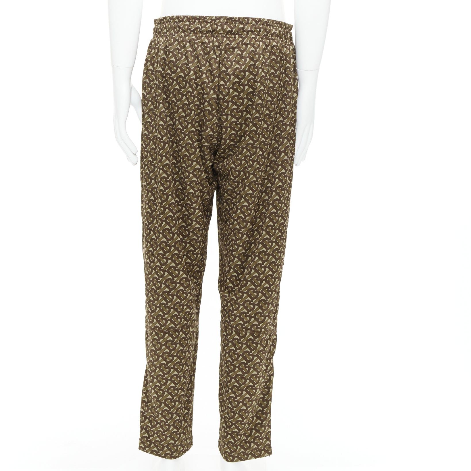 Burberry BURBERRY brown Raine TB logo monogram red patch jogger pants XL Size US 34 / EU 50 - 5 Thumbnail