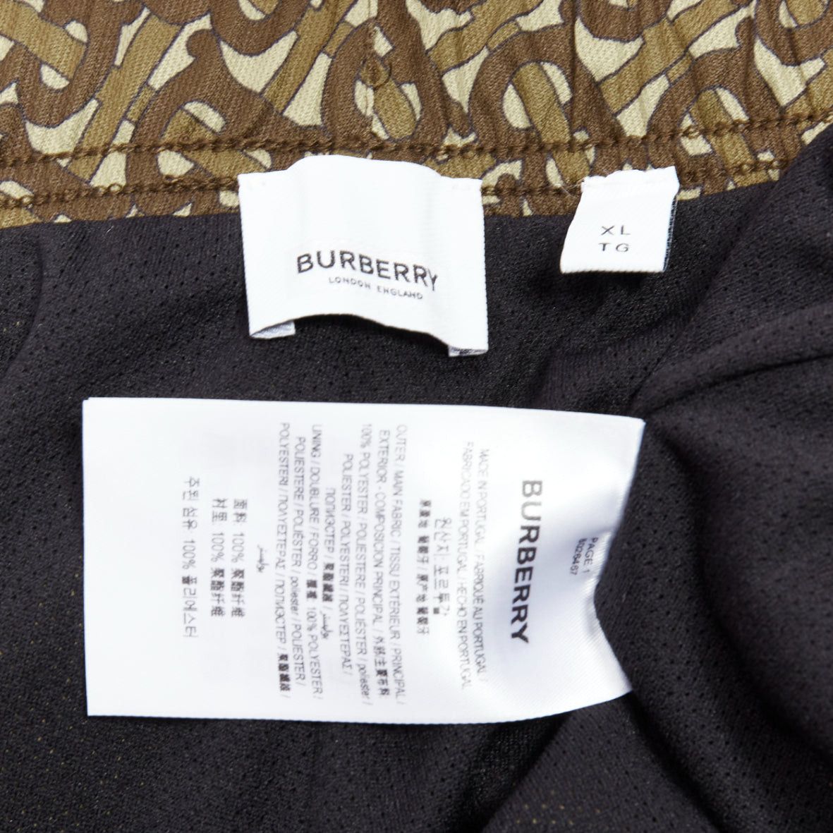 Burberry BURBERRY brown Raine TB logo monogram red patch jogger pants XL Size US 34 / EU 50 - 8 Thumbnail