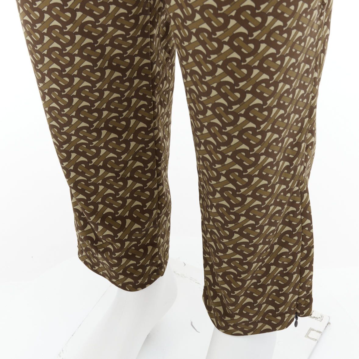 Burberry BURBERRY brown Raine TB logo monogram red patch jogger pants XL Size US 34 / EU 50 - 7 Thumbnail