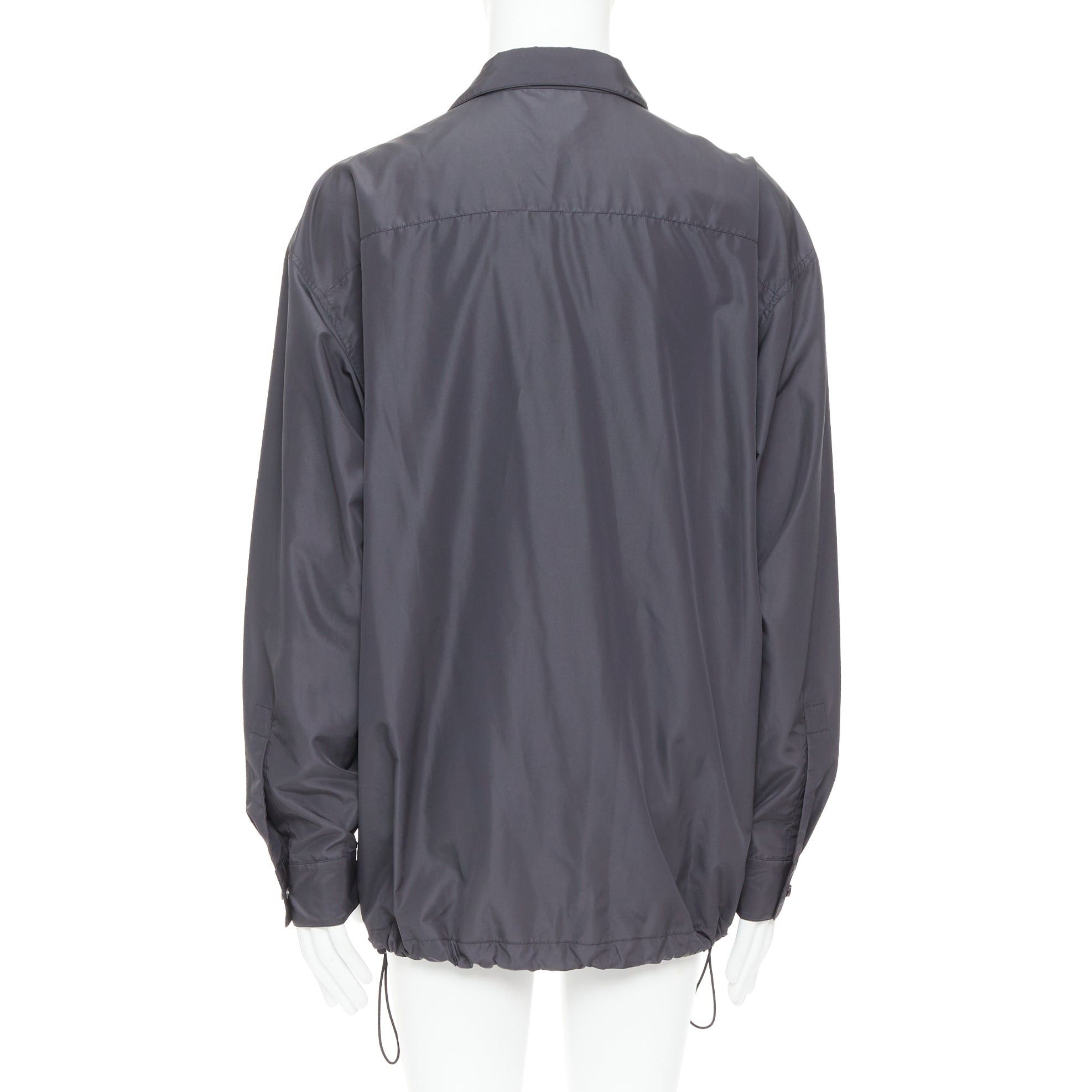 Bottega Veneta BOTTEGA VENETA 2020 dark grey nylon button anorak shell jacket IT50 L Size US L / EU 52-54 / 3 - 6 Thumbnail