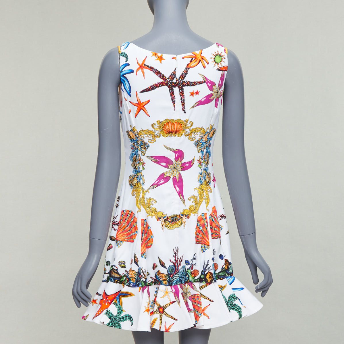 Versace VERSACE 2021 Runway Tresor De La Mer white starfish corset flounce dress IT40 L Size S / US 4 / IT 40 - 5 Thumbnail