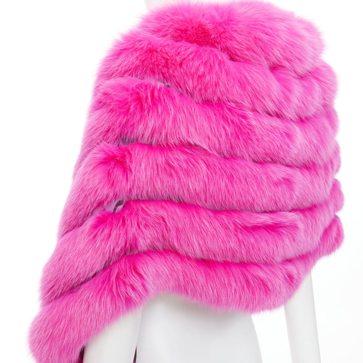 Dior rare CHRISTIAN DIOR John Galliano 2005 Vintage pink fur leopard silk panels shawl Size ONE SIZE - 7 Thumbnail