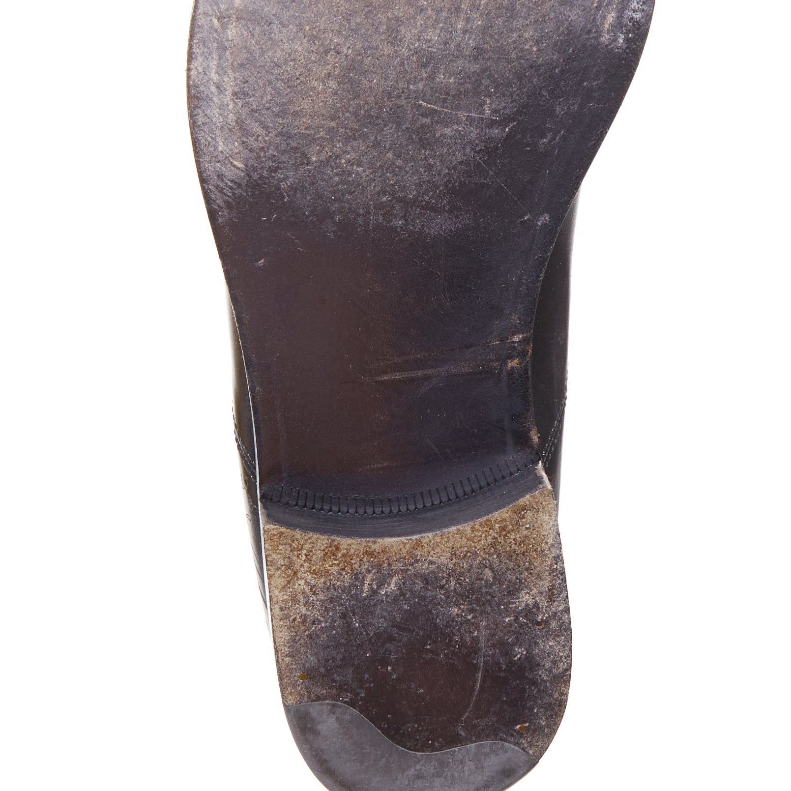 Berluti BERLUTI Alessandro dark grey calfskin leather Scritto calligraphy loafer shoes UK8 EU41 Size US 11 / EU 44 - 10 Thumbnail