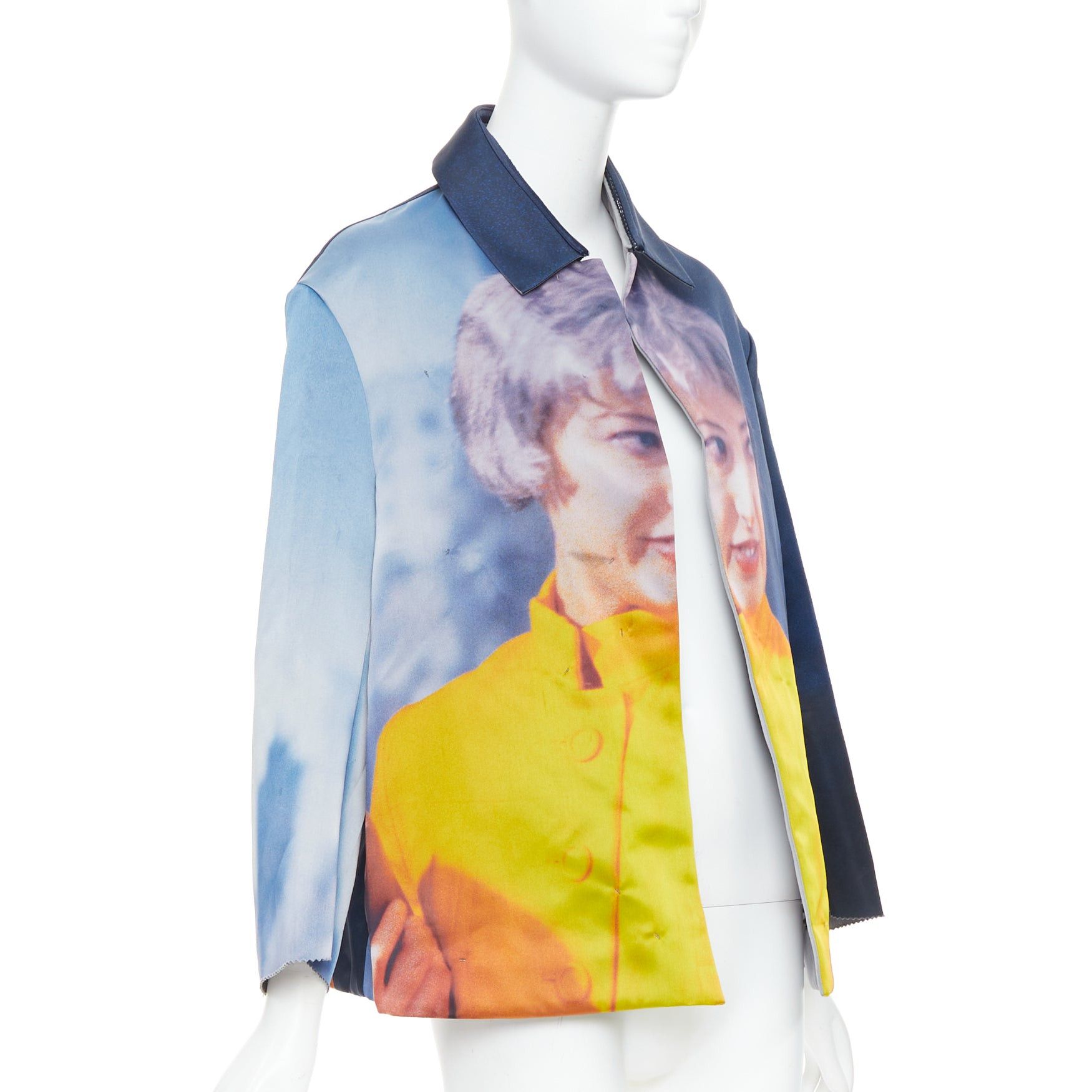 Undercover rare UNDERCOVER Cindy Sherman print blue yellow polyester silk jacket JP2 M Size M / US 6-8 / IT 42-44 - 3 Thumbnail