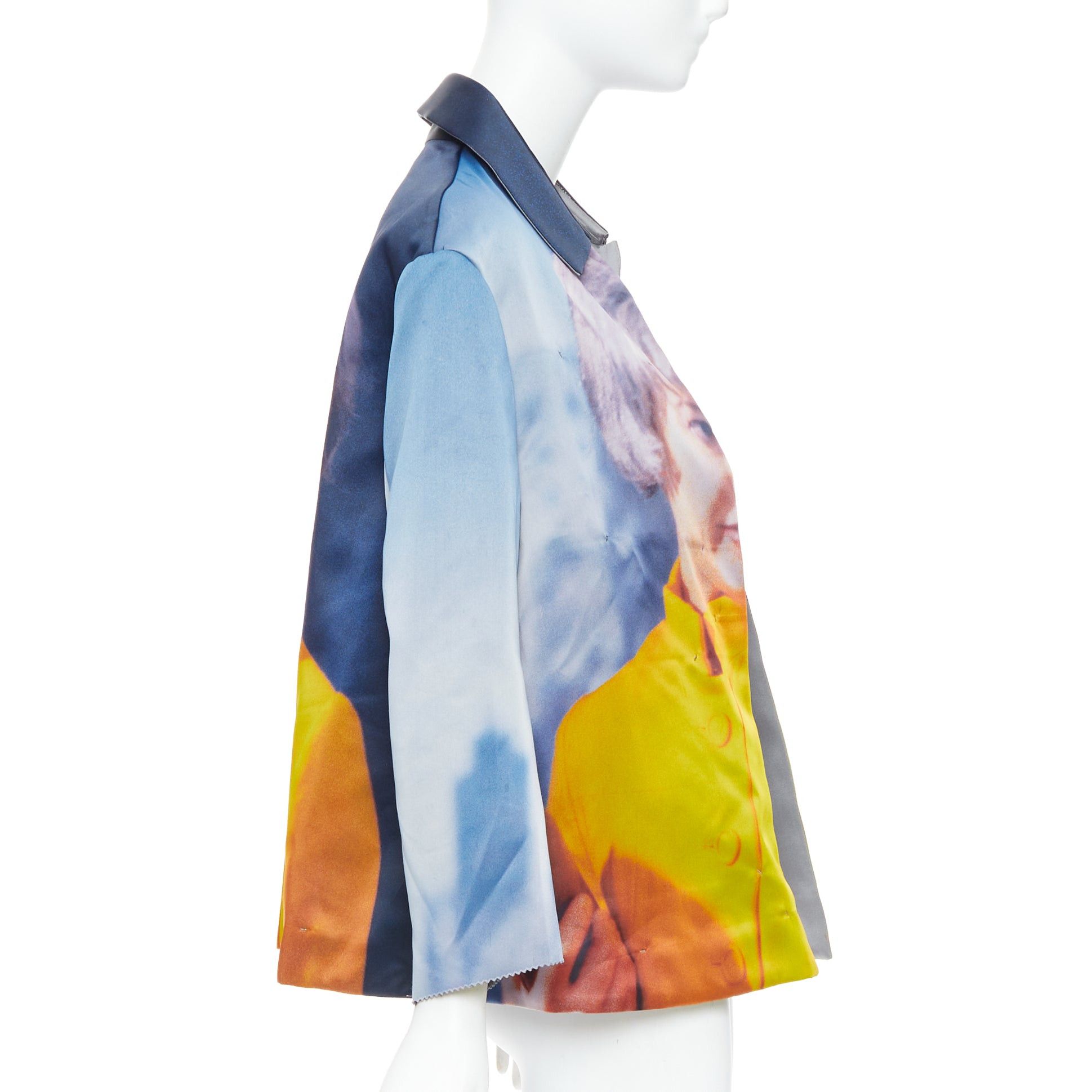 Undercover rare UNDERCOVER Cindy Sherman print blue yellow polyester silk jacket JP2 M Size M / US 6-8 / IT 42-44 - 4 Thumbnail