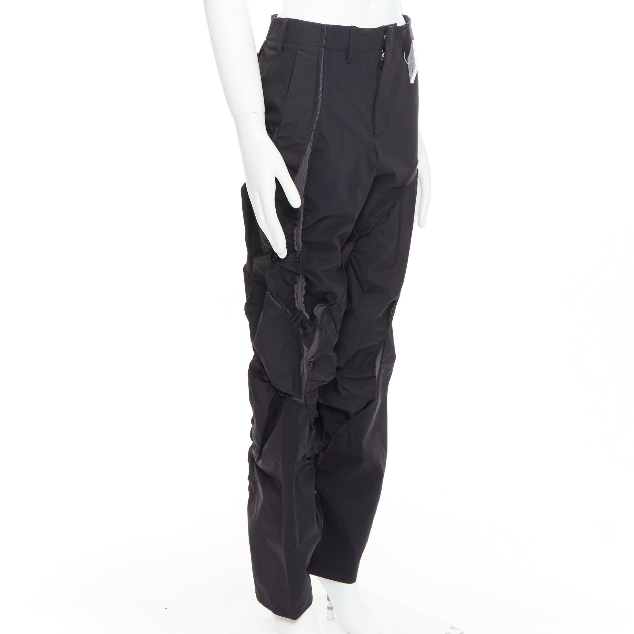 POST ARCHIVE FACTION (PAF) POST ARCHIVE FACTION 6.0 Technical Left black deconstructed pants S Size US 28 / EU 44 - 3 Thumbnail
