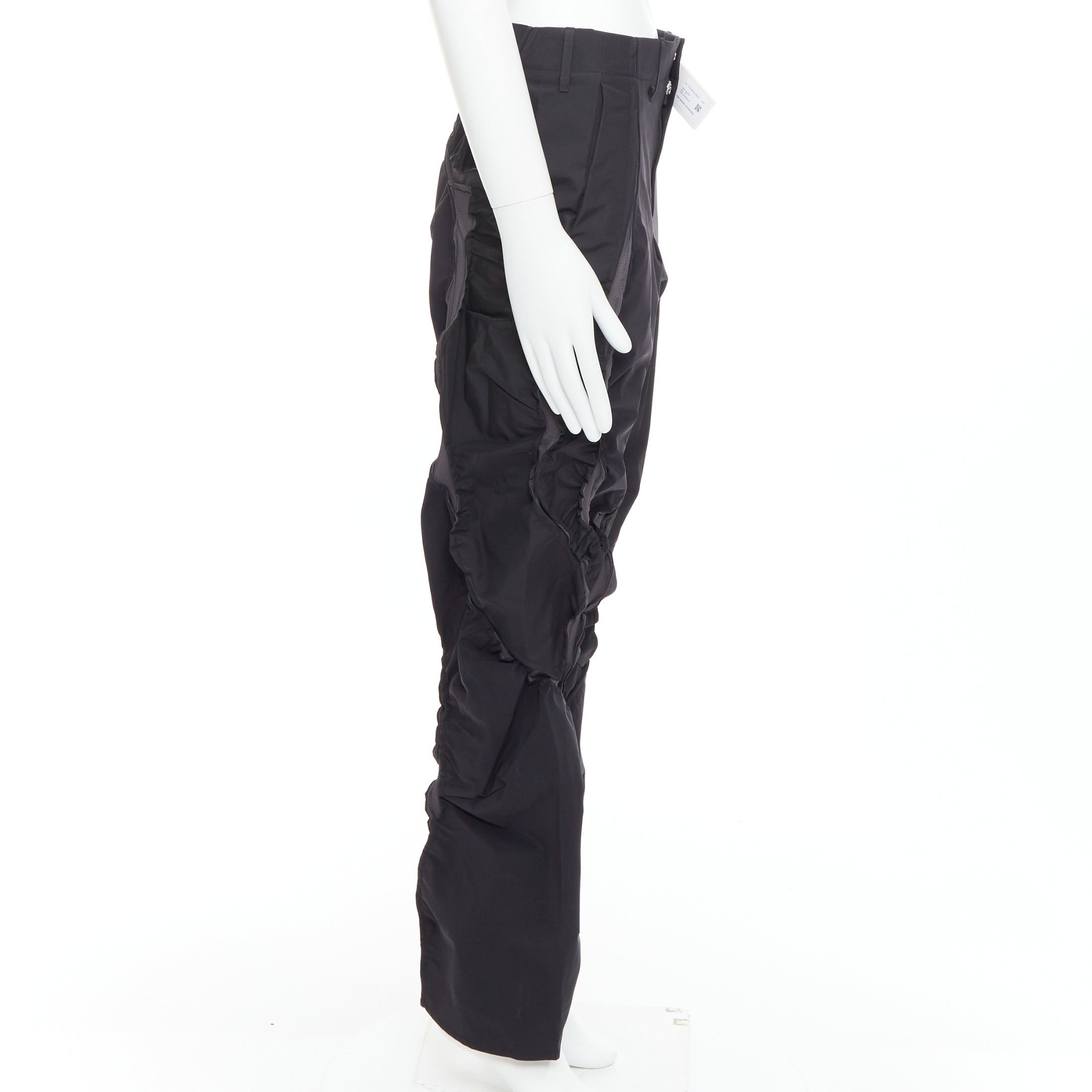 POST ARCHIVE FACTION (PAF) POST ARCHIVE FACTION 6.0 Technical Left black deconstructed pants S Size US 28 / EU 44 - 4 Thumbnail