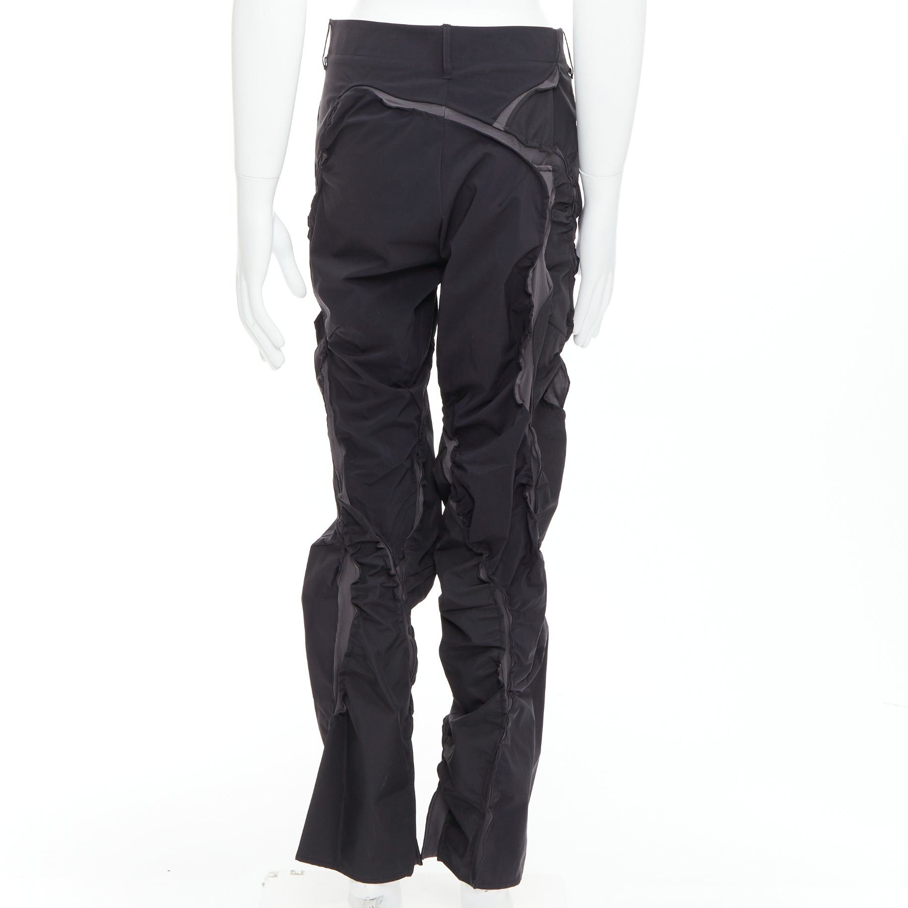 POST ARCHIVE FACTION (PAF) POST ARCHIVE FACTION 6.0 Technical Left black deconstructed pants S Size US 28 / EU 44 - 5 Thumbnail