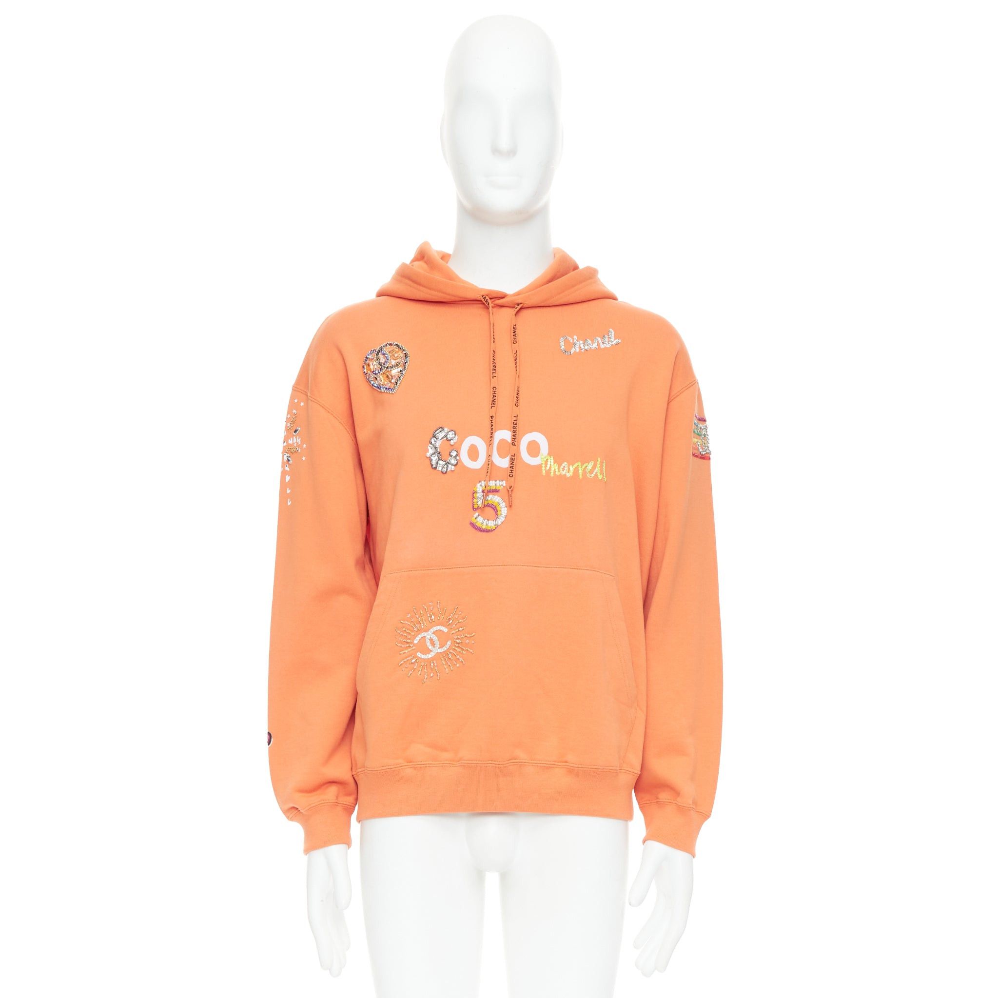 Chanel CHANEL Pharrell Williams 19D orange lesage crystal embroidered hoodie M Size US M / EU 48-50 / 2 - 10 Thumbnail