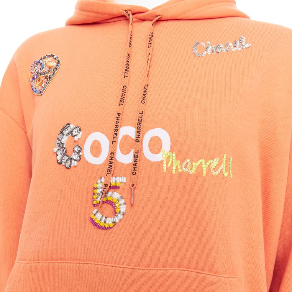 Chanel CHANEL Pharrell Williams 19D orange lesage crystal embroidered hoodie M Size US M / EU 48-50 / 2 - 7 Thumbnail
