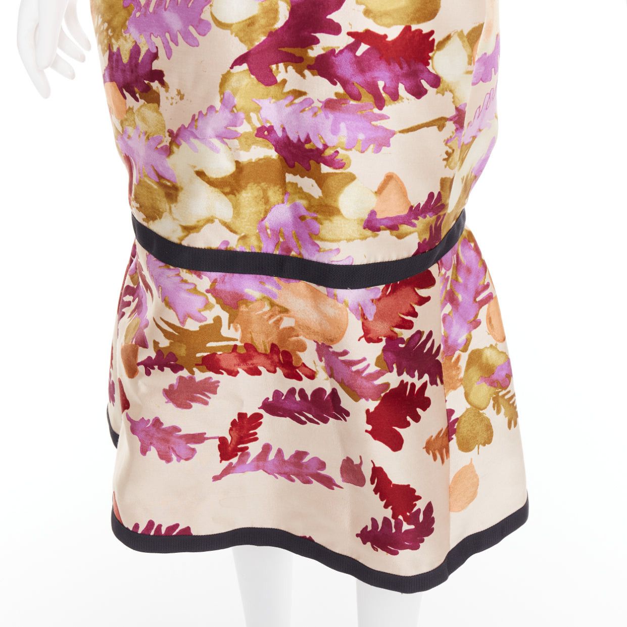 Prada rare PRADA 1999 Runway Vintage neoprene duchess silk floral bondage dress IT38 XS Size XS / US 0-2 / IT 36-38 - 7 Thumbnail