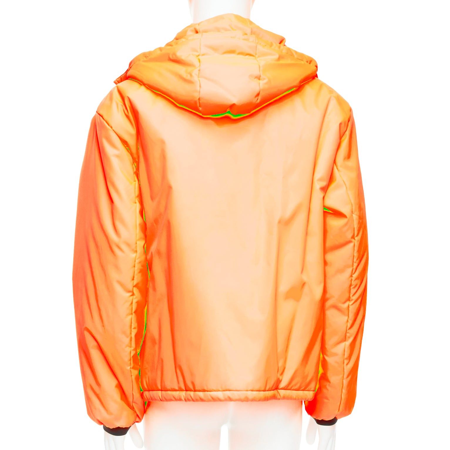 Prada PRADA 2018 Linea Rossa Primaloft neon orange puffer M Kanye West Size US M / EU 48-50 / 2 - 5 Thumbnail
