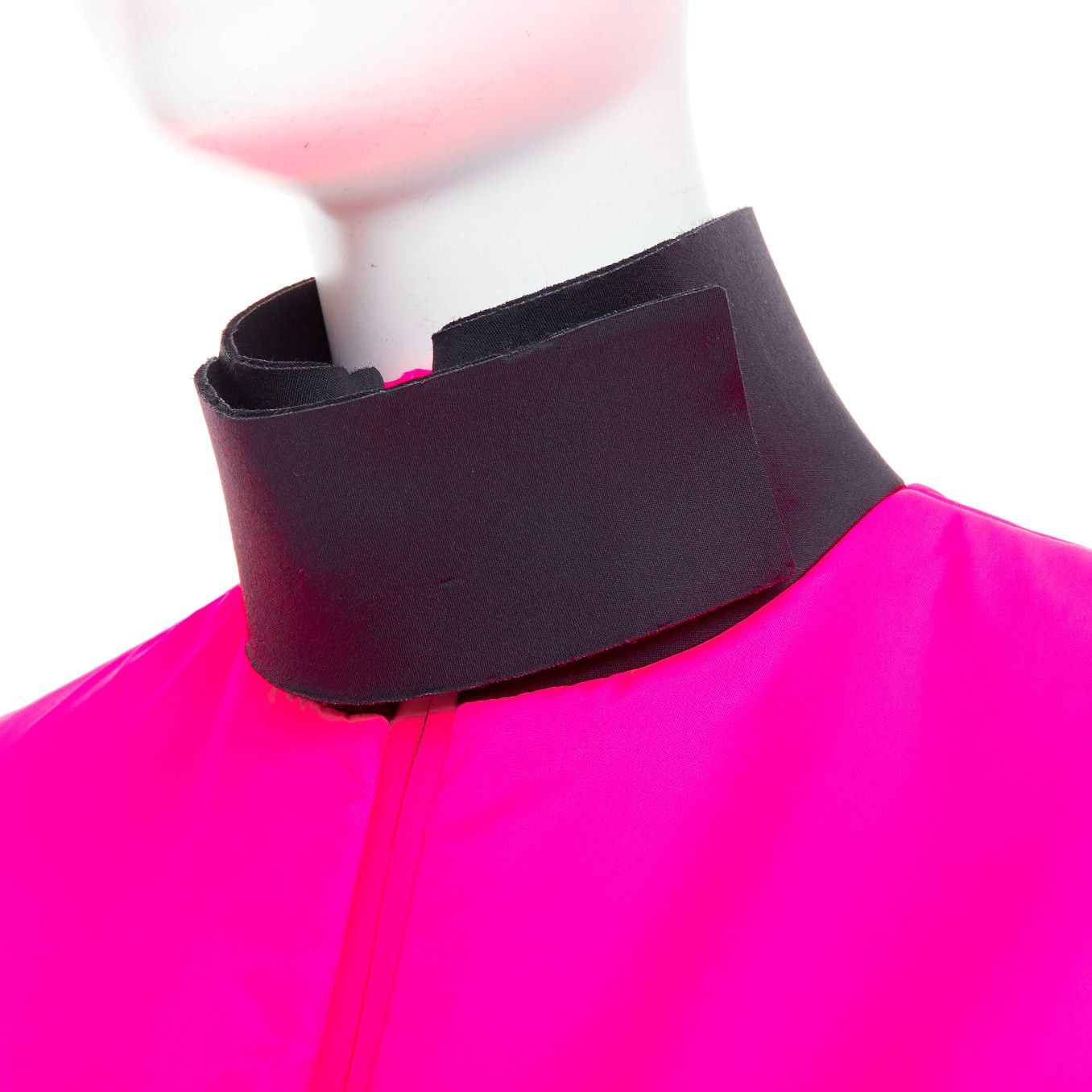 Prada rare PRADA 2018 Runway Look48 neon pink red zip vest dress IT38 XS Celine Dion Size XS / US 0-2 / IT 36-38 - 2 Thumbnail