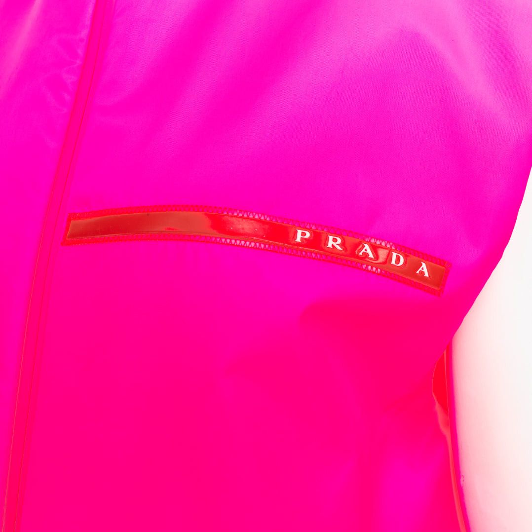 Prada rare PRADA 2018 Runway Look48 neon pink red zip vest dress IT38 XS Celine Dion Size XS / US 0-2 / IT 36-38 - 7 Thumbnail