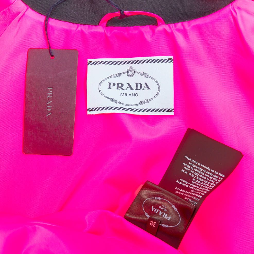 Prada rare PRADA 2018 Runway Look48 neon pink red zip vest dress IT38 XS Celine Dion Size XS / US 0-2 / IT 36-38 - 8 Thumbnail