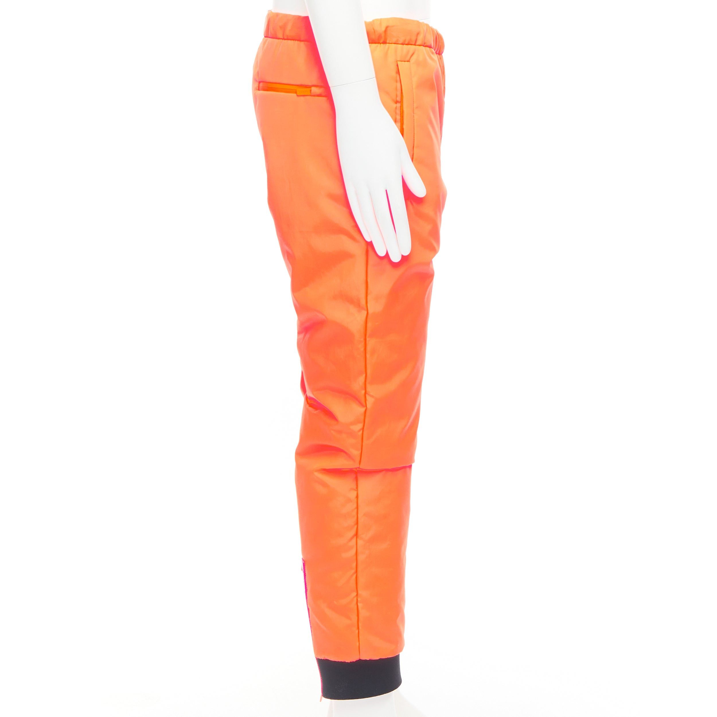 Prada PRADA 2018 Linea Rossa SPG52M Primaloft Coral neon orange insulated pants M Size US 30 / EU 46 - 4 Thumbnail