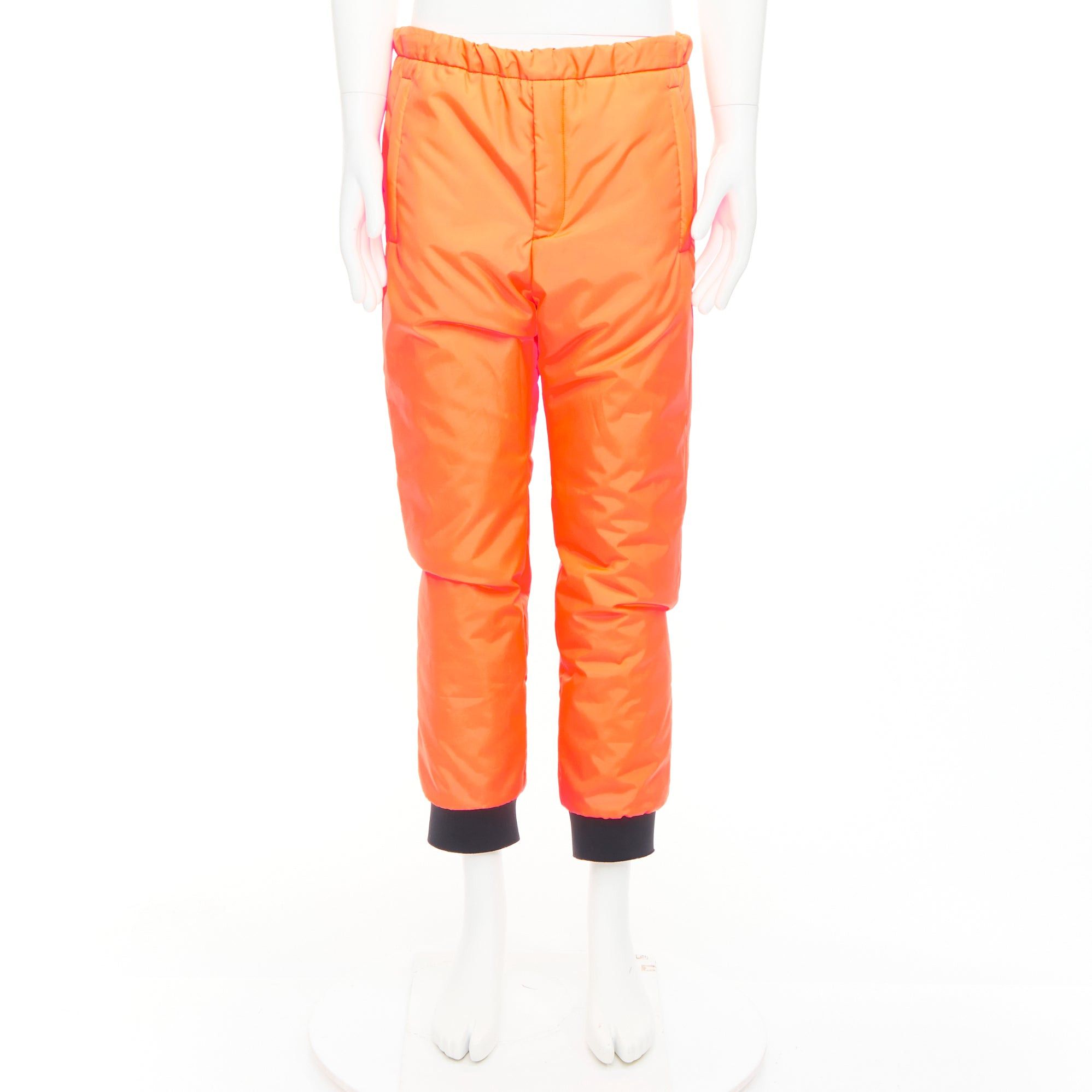 Prada PRADA 2018 Linea Rossa SPG52M Primaloft Coral neon orange insulated pants M Size US 30 / EU 46 - 9 Thumbnail