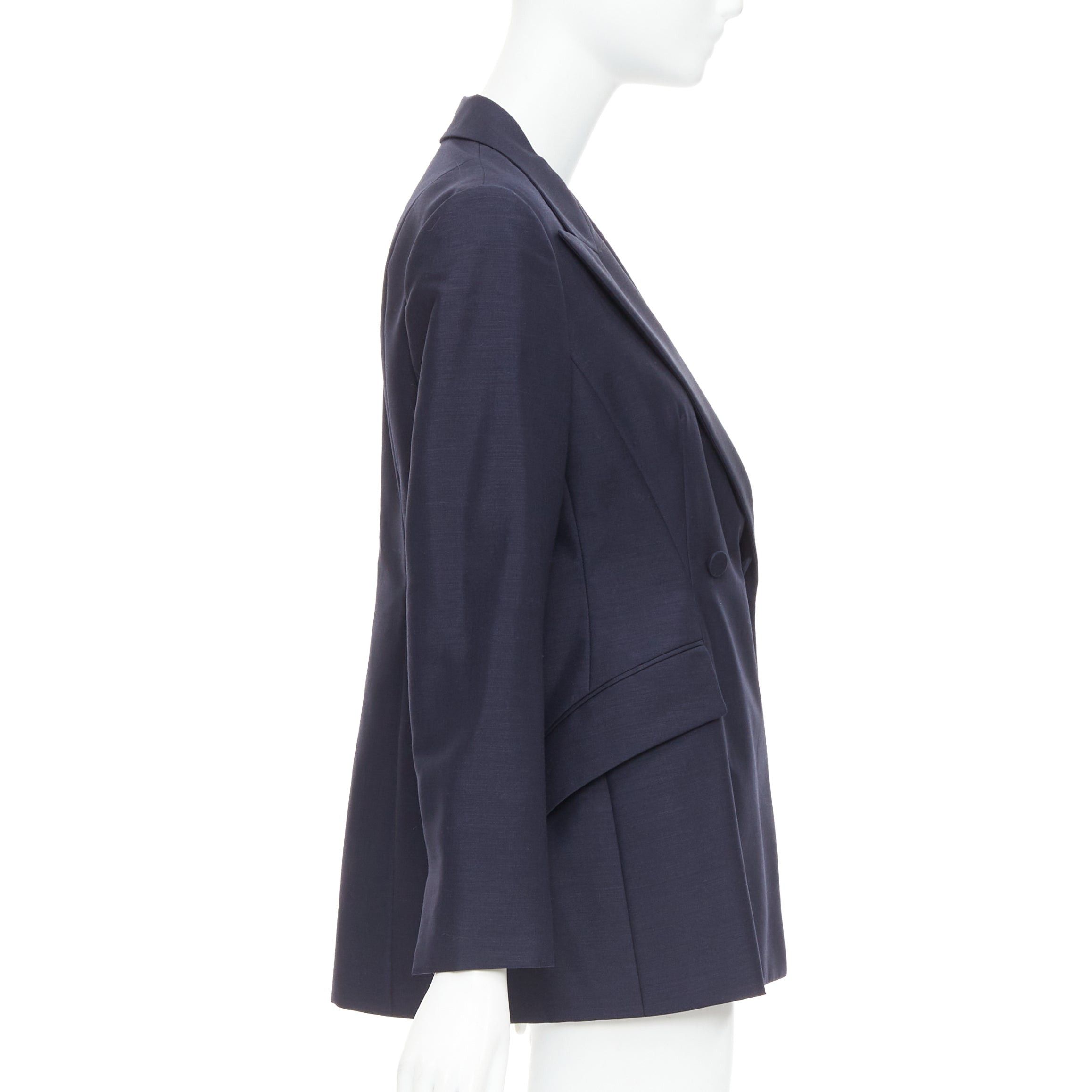 Dior CHRISTIAN DIOR Bar navy mohair wool double breasted silk lined blazer FR42 XL Size L / US 10 / IT 46 - 5 Thumbnail