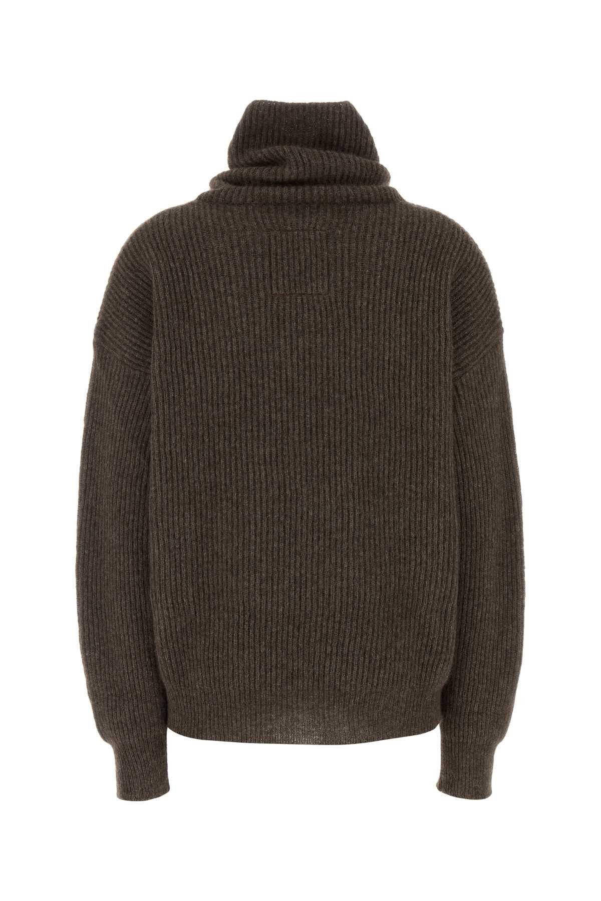 Uma Wang Brown Wool Raccoon Sweater Size S / US 4 / IT 40 - 2 Thumbnail