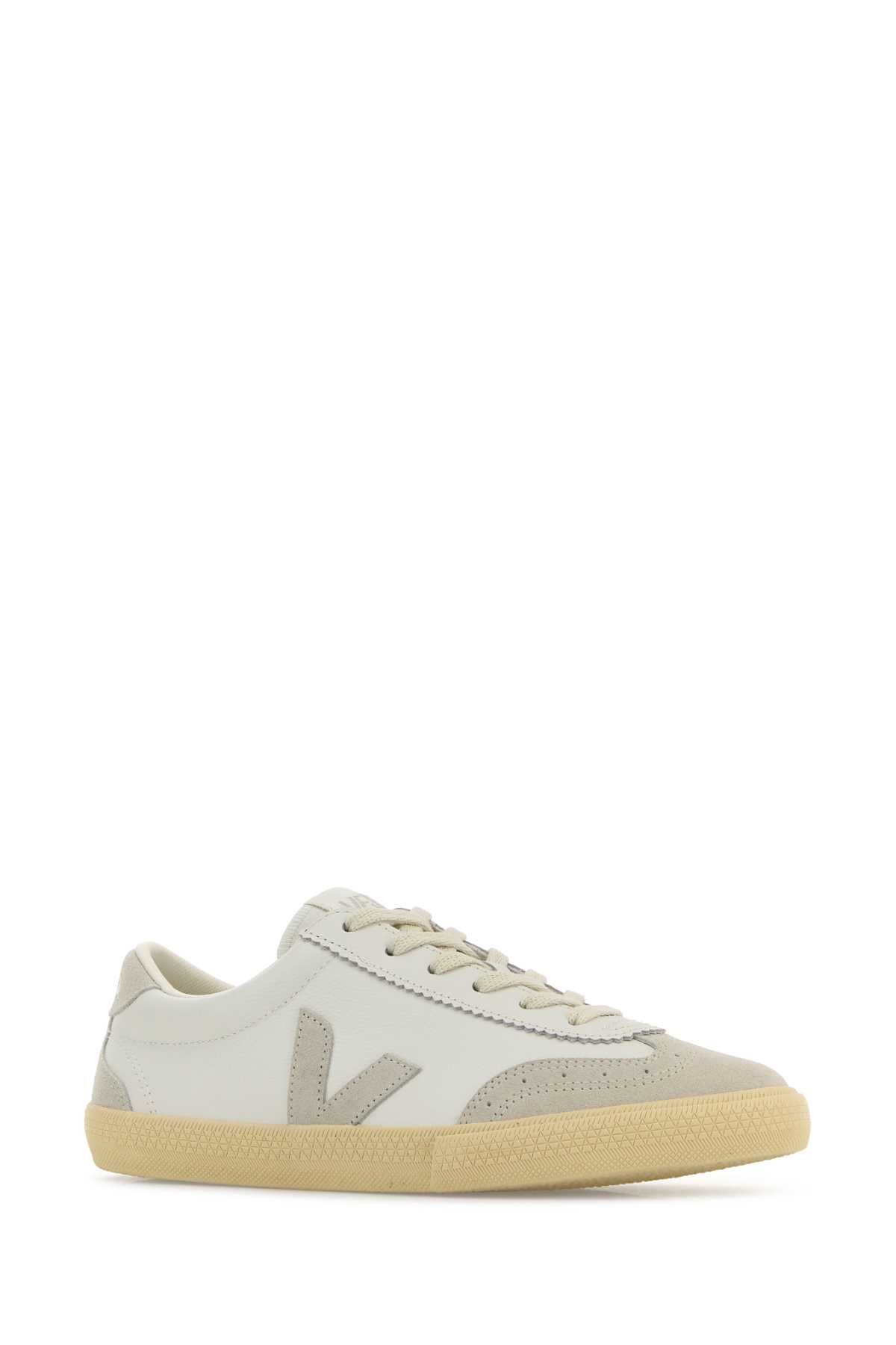 Veja White Leather Volley O.T. Sneakers Size US 6 / EU 39 - 2 Thumbnail