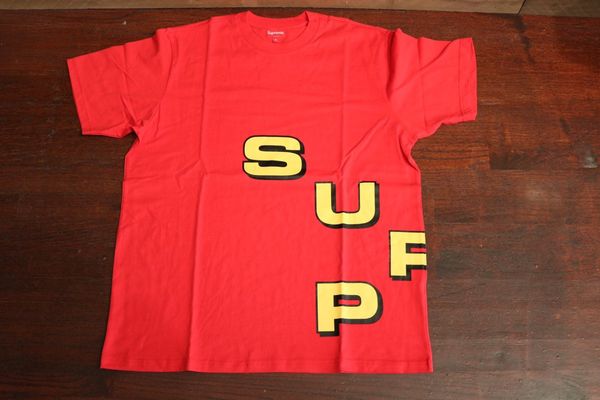 Supreme Supreme Stagger Tee Red | Grailed