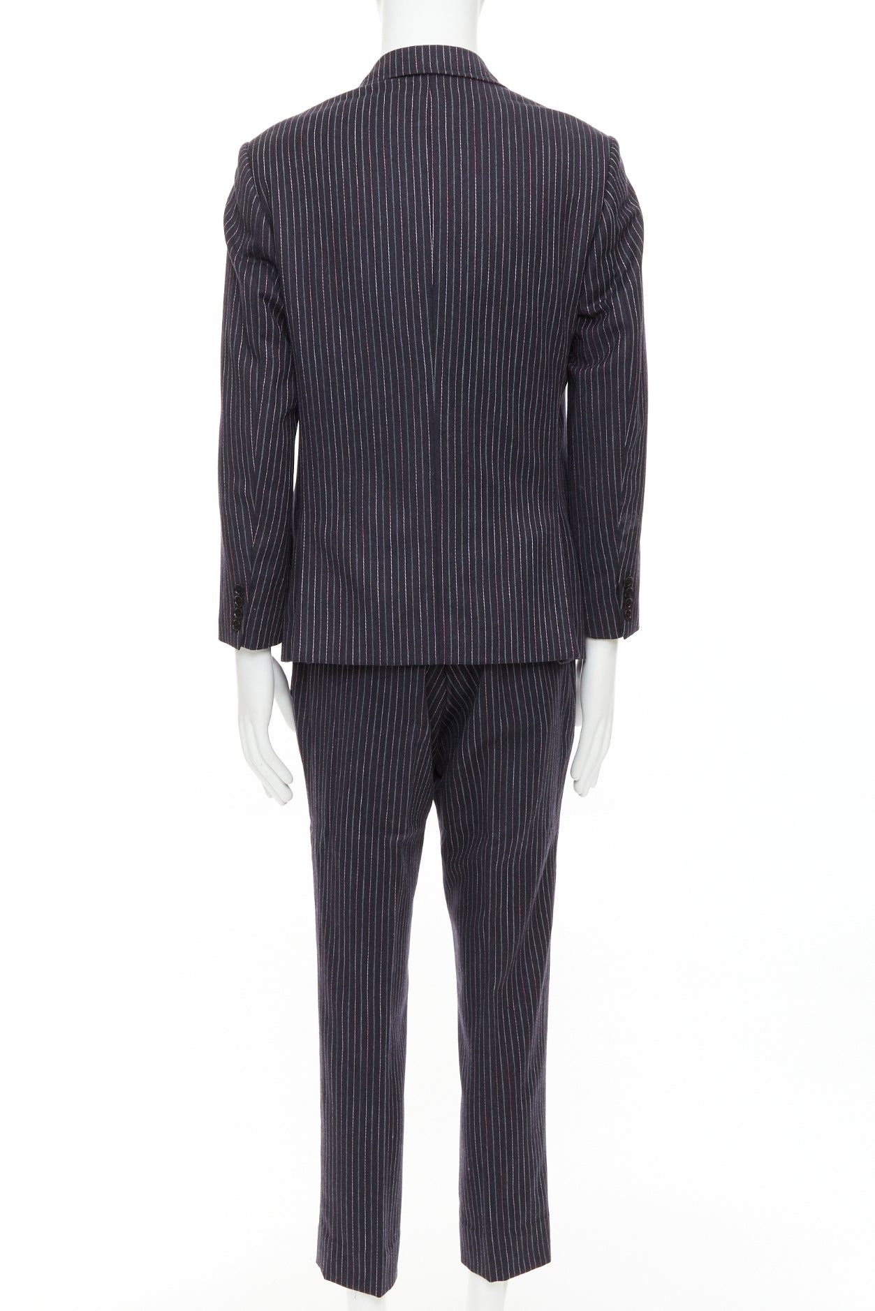 Etro ETRO grey pink pinstripe wool cashmere single breasted blazer pants set IT52 XL Size 52R - 5 Thumbnail