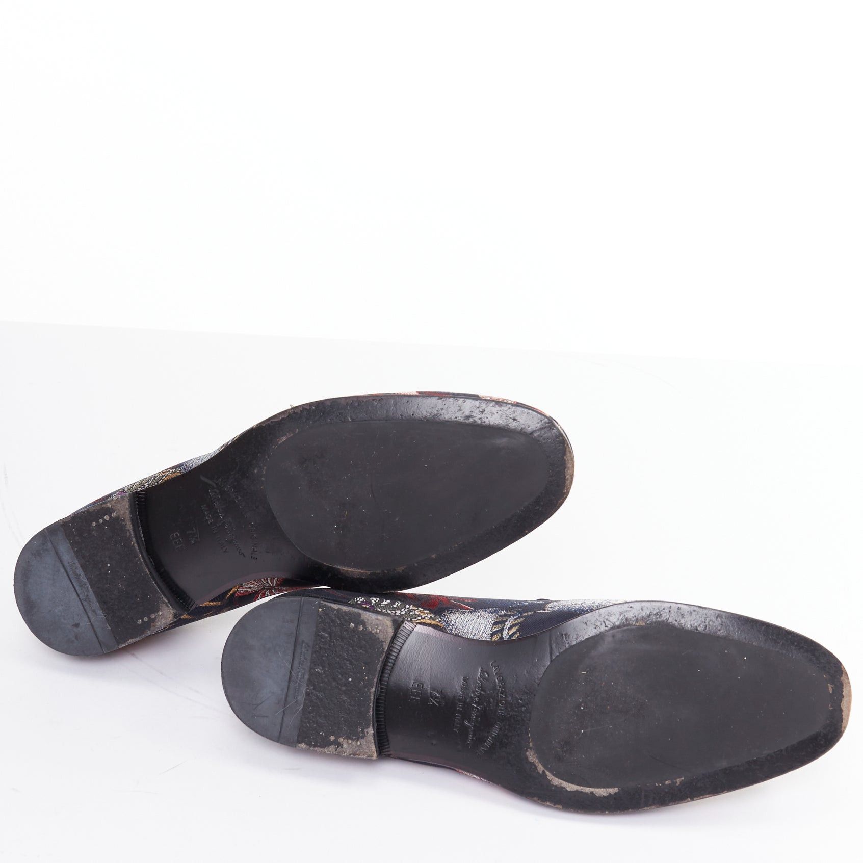 Salvatore Ferragamo SALVATORE FERRAGAMO Blondie shoe pattern jacquard flat loafers UK7.5 EU41.5 Size US 8.5 / EU 41-42 - 11 Thumbnail