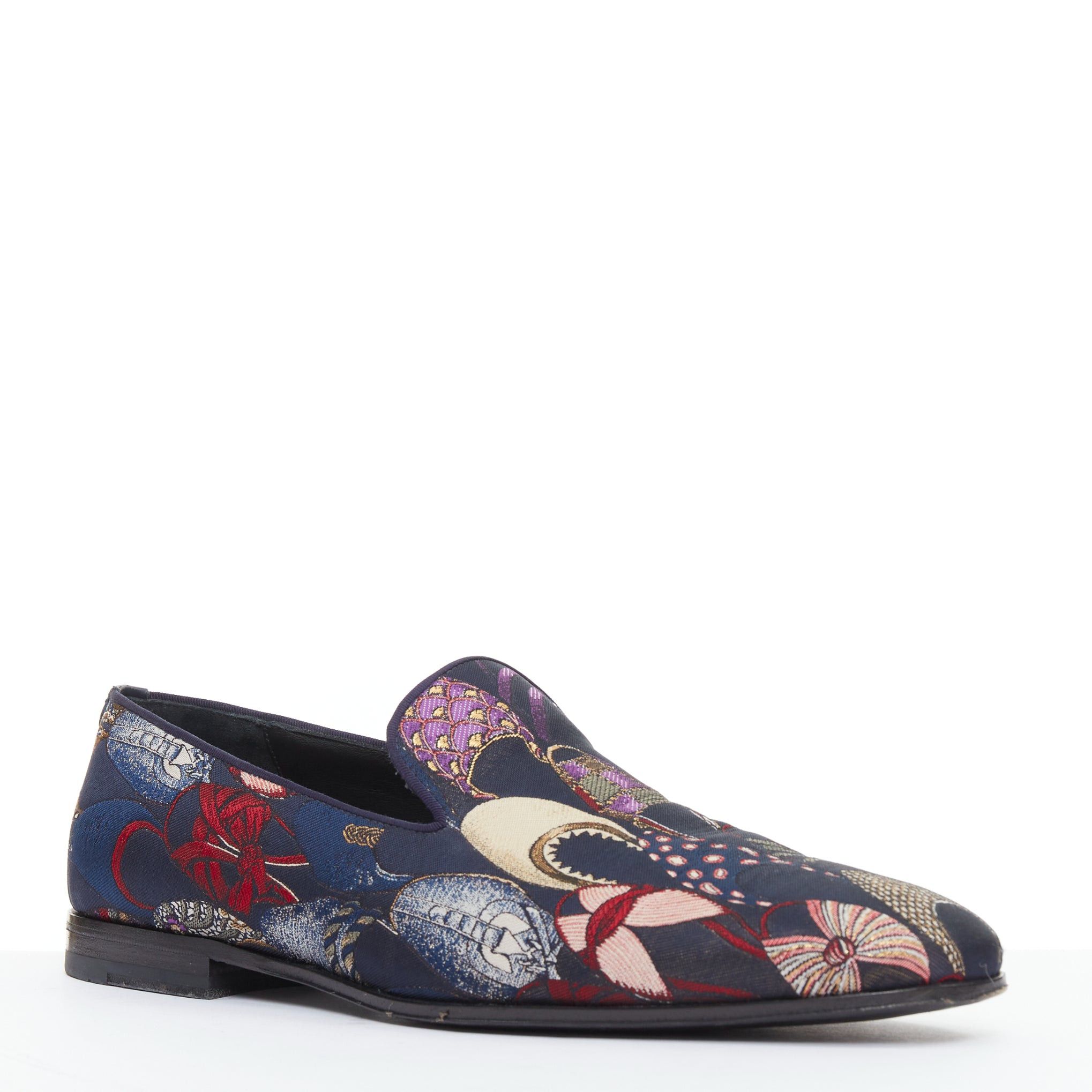Salvatore Ferragamo SALVATORE FERRAGAMO Blondie shoe pattern jacquard flat loafers UK7.5 EU41.5 Size US 8.5 / EU 41-42 - 2 Thumbnail