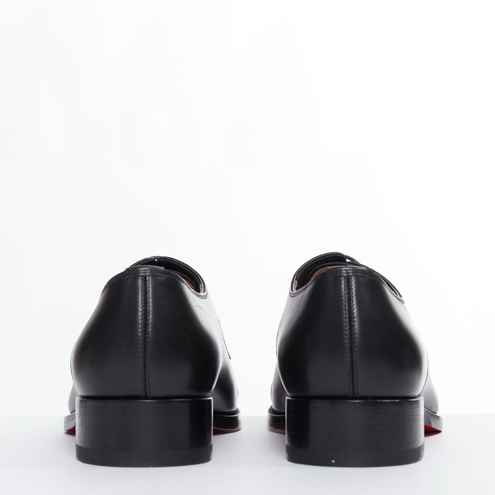 Christian Louboutin CHRISTIAN LOUBOUTIN Maltese black silver stud toe lace derby brogue EU42.5 Size US 9.5 / EU 42-43 - 5 Thumbnail