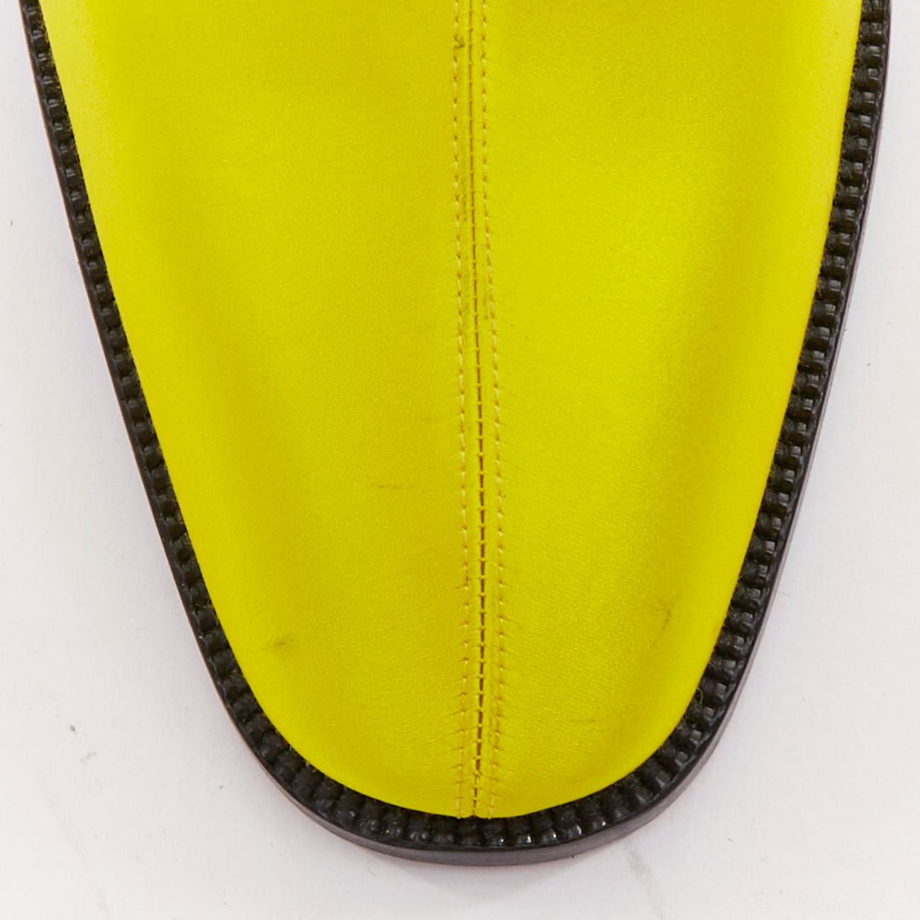 Christian Louboutin rare CHRISTIAN LOUBOUTIN Morgan Fleur 70 yellow satin blossom embellished western boots EU43 Size US 10 / EU 43 - 6 Thumbnail