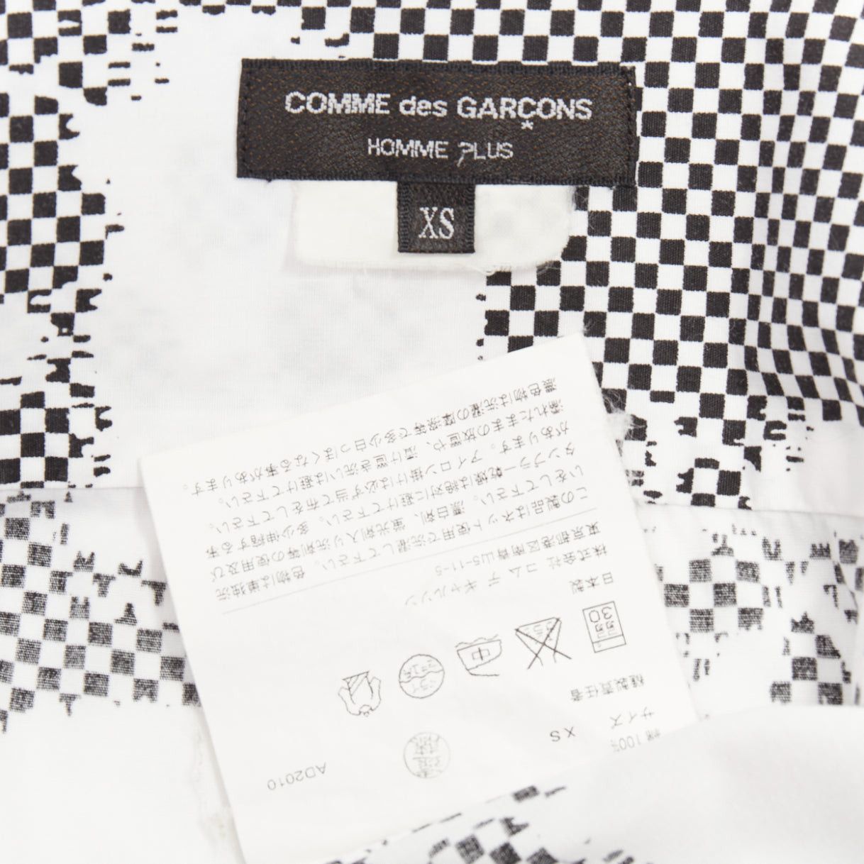 Comme des Garcons COMME DES GARCONS HOMME PLUS 2011 blue skeleton skull patchwork shirt XS Size US XS / EU 42 / 0 - 9 Thumbnail